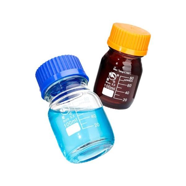 Laboratory Sample Bottle 100ml-5000ml Amber Borosilicate GL45 Cap Glassware