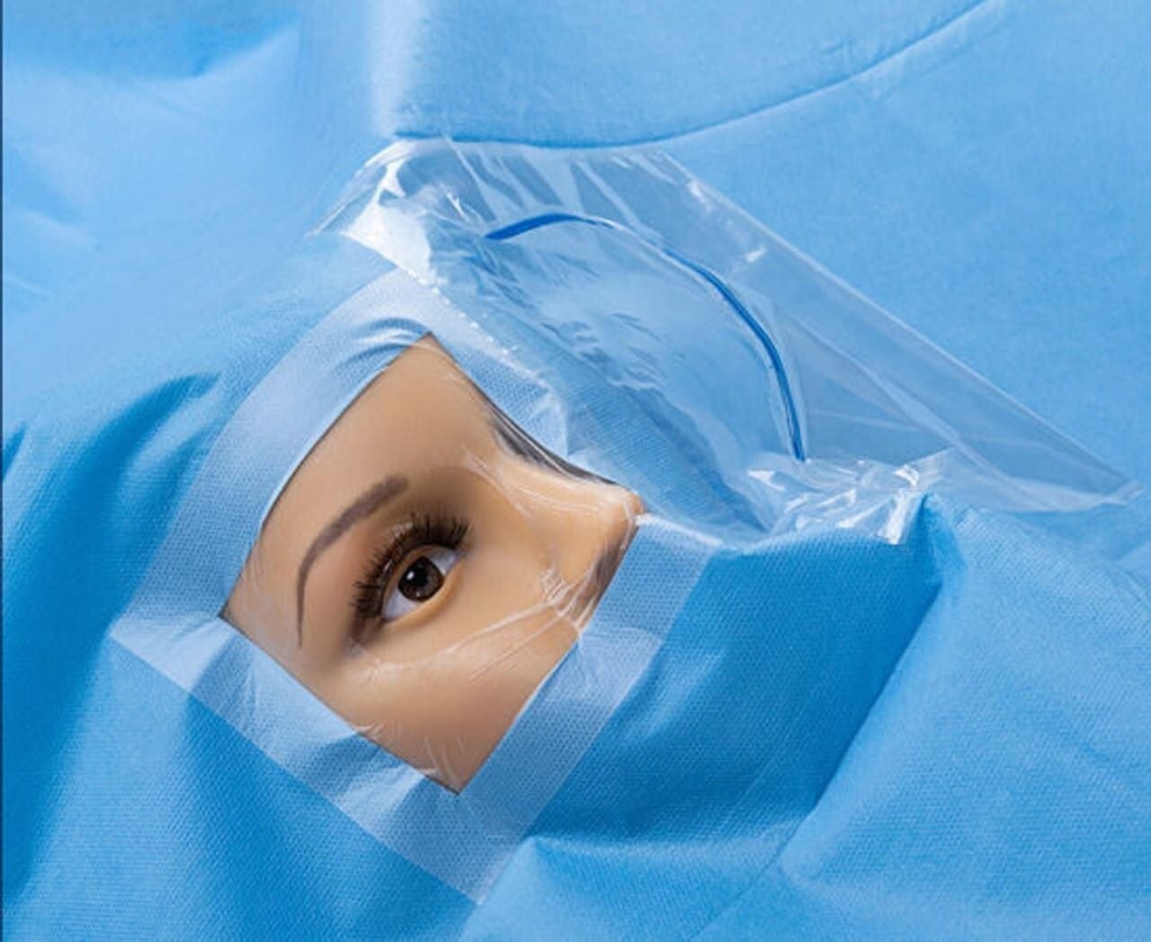 Eye Drape Water Repellent Surgical Drape, with a drain pouch FREE SHIPPING