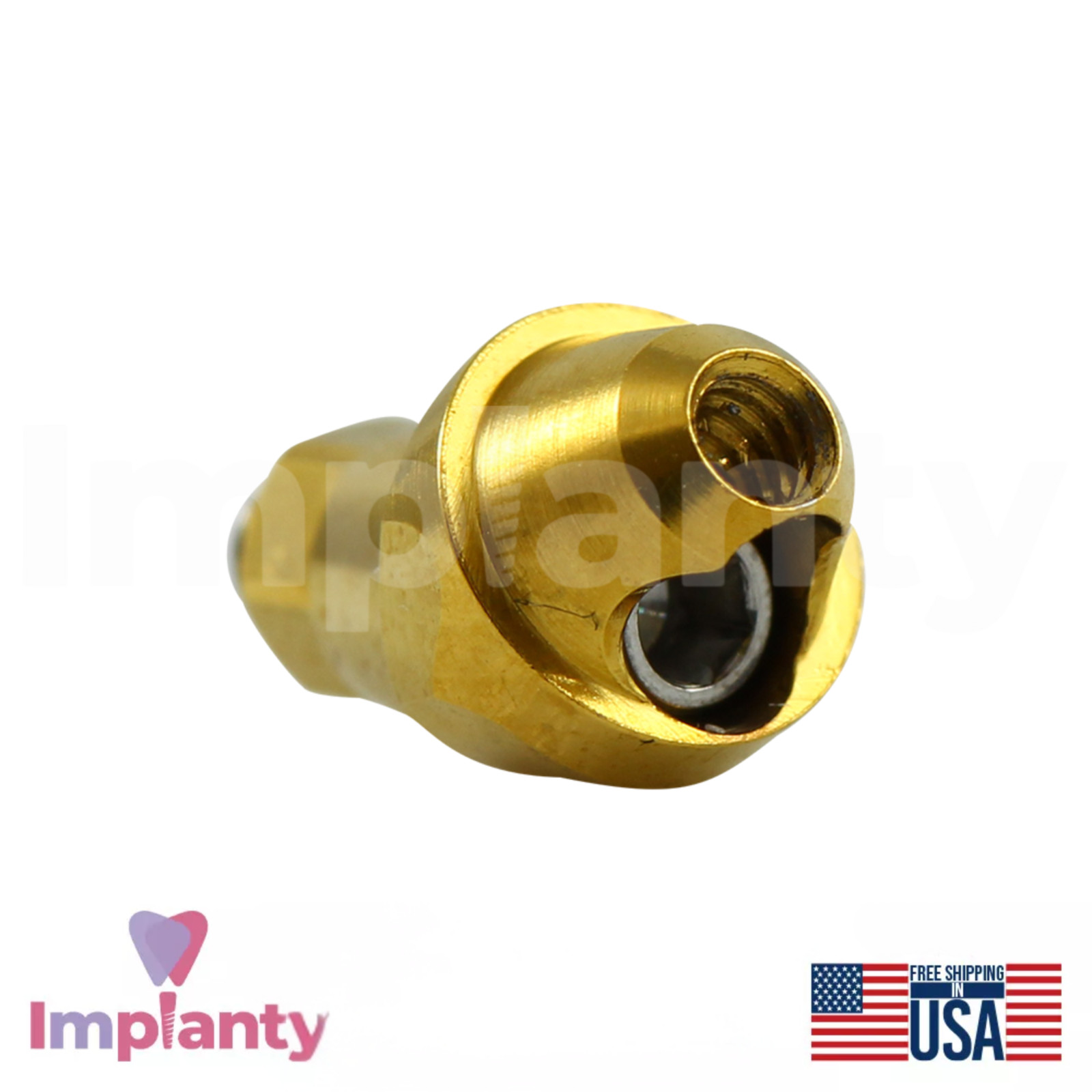 10x Angled Multi Unit 1.6 Dental Titanium Sleeve Set 30° Conical Hex 2.65mm RP
