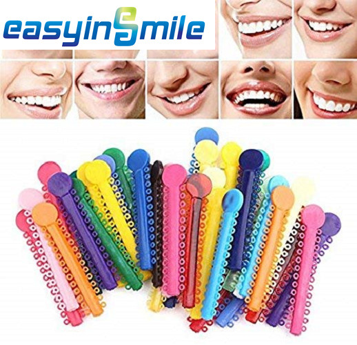 Orthodontic Dental Tie Ligature 40PCS Easyinsmile Elastic Rubber Band Assort