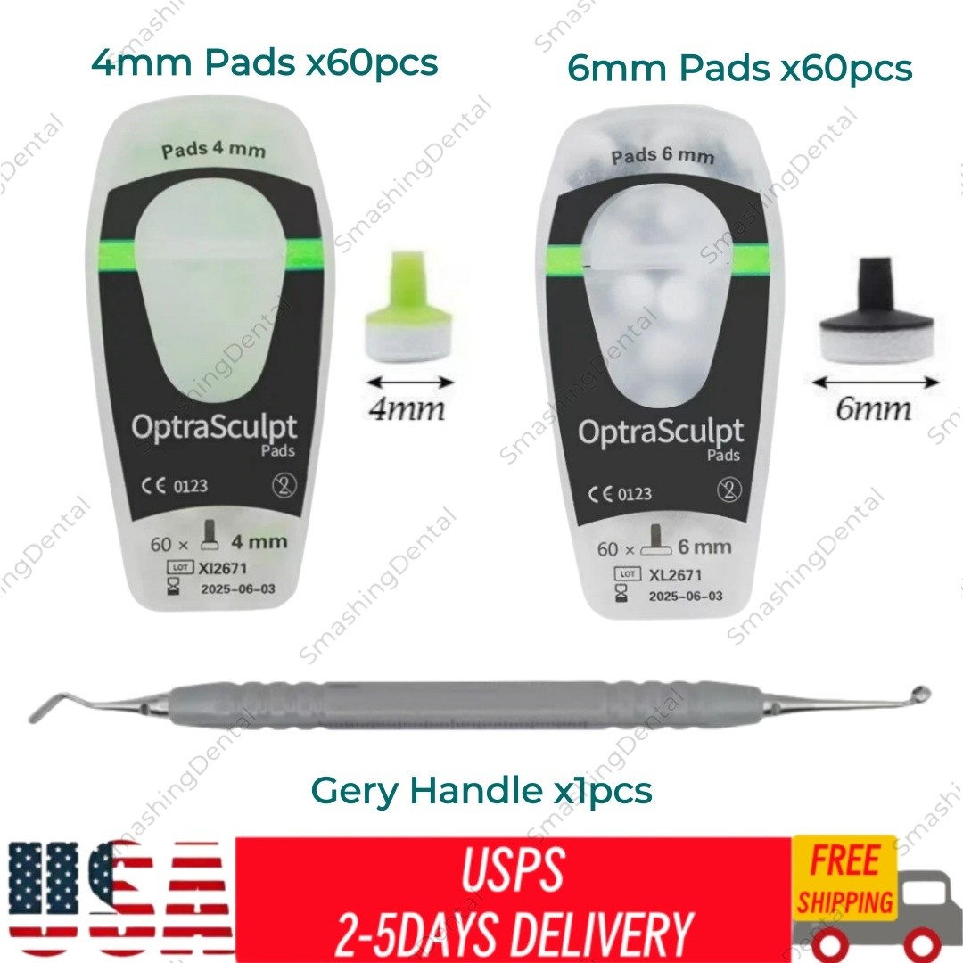 Dental OptraSculpt Foam Pads Composite Resin Filling Spatula Handle USA STOCK