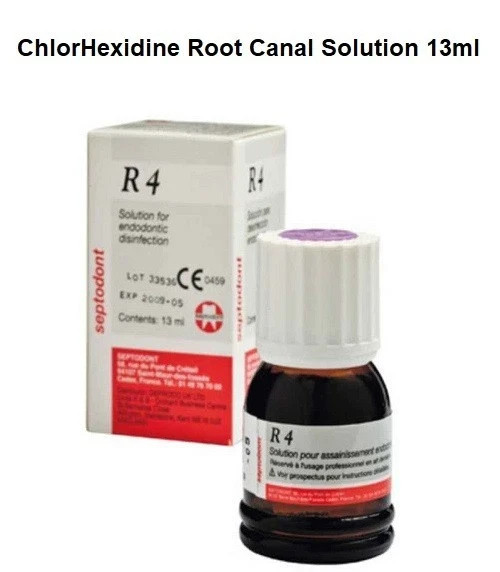 Dental R4 Chlorhexidine Digluconate Solution for RCT Disinfection Treatment 13ml