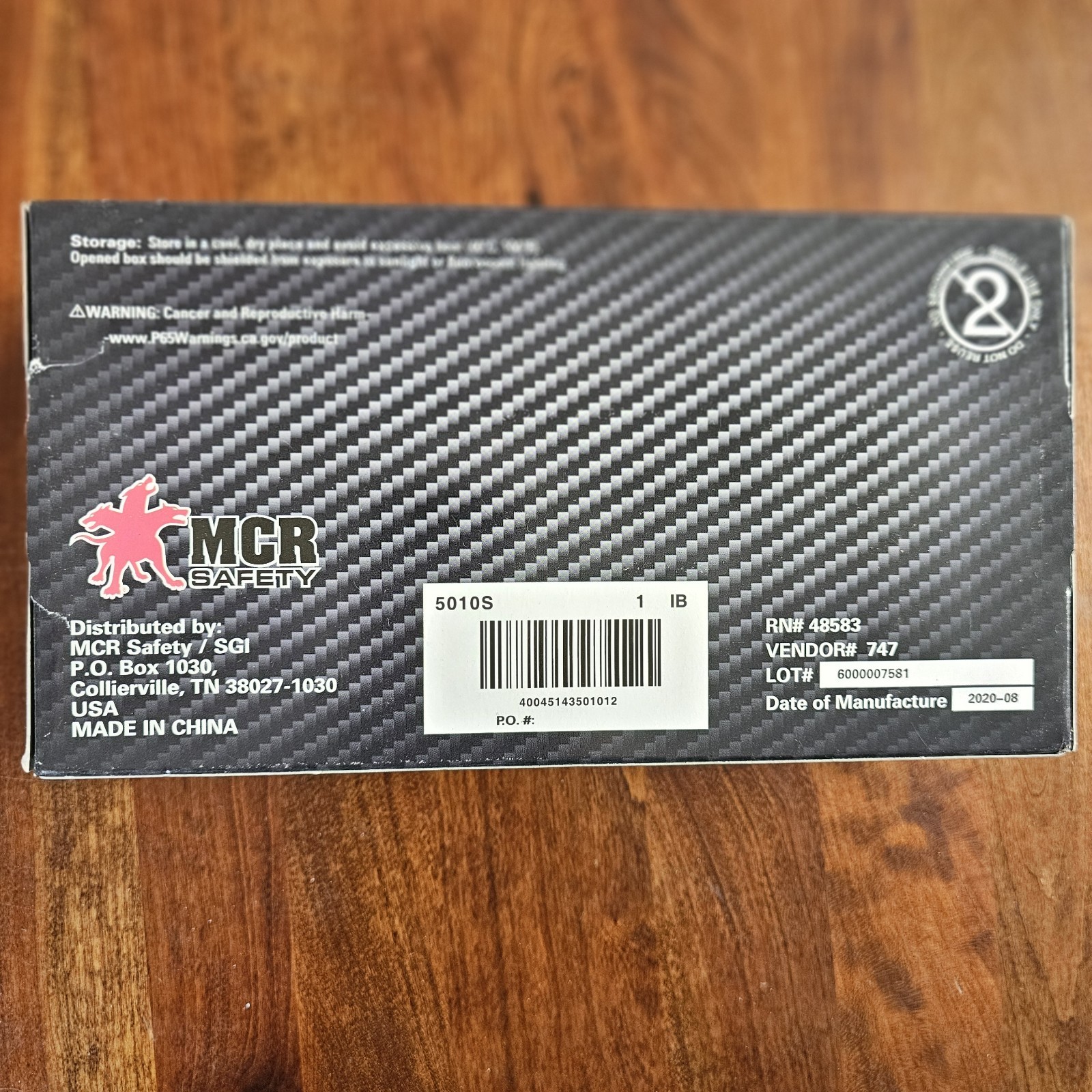 MCR Sensatouch 5010S 5ml Single Use Powder free Vinyl Gloves 1 box Free Shipping