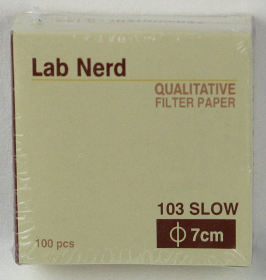FILTER PAPER 7 cm 100 DISCS QUALITATIVE SLOW 103