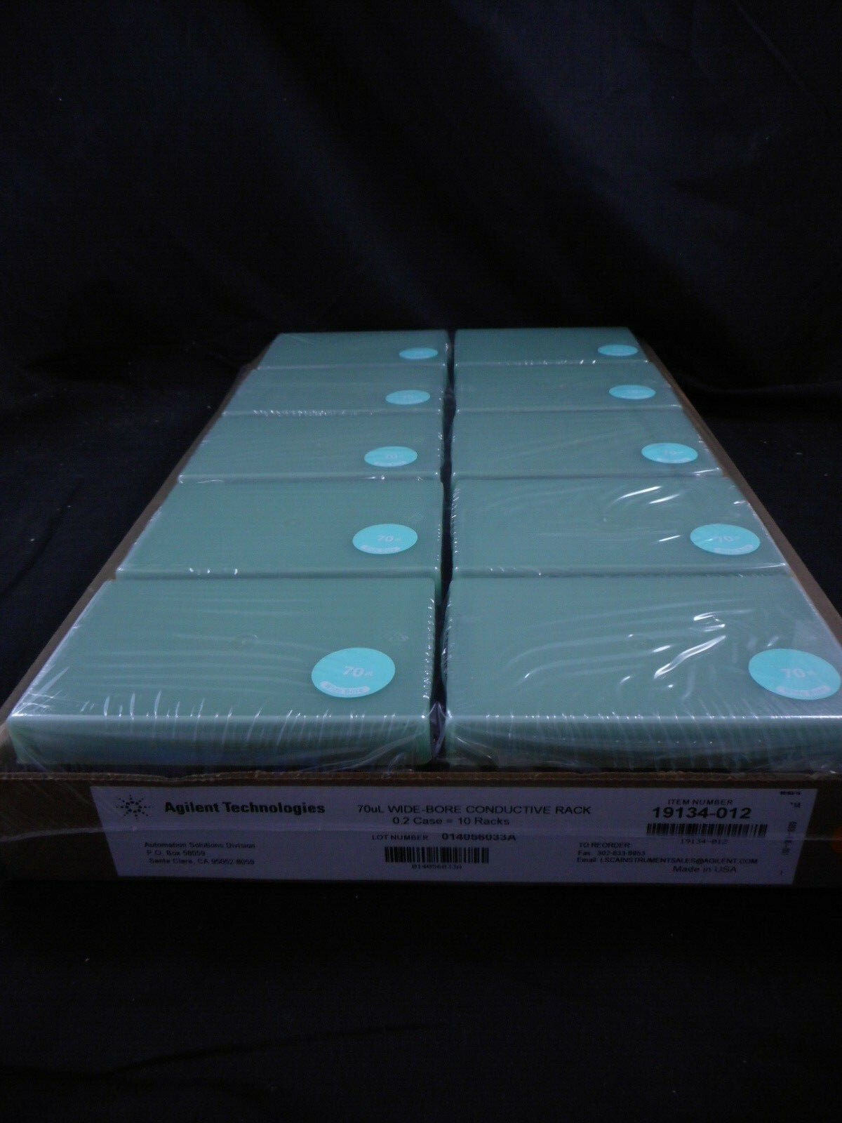 AGILENT TECHNOLOGIES 70µL Pipette Tips Wide Bore 384/Rack Sterile 50/Case