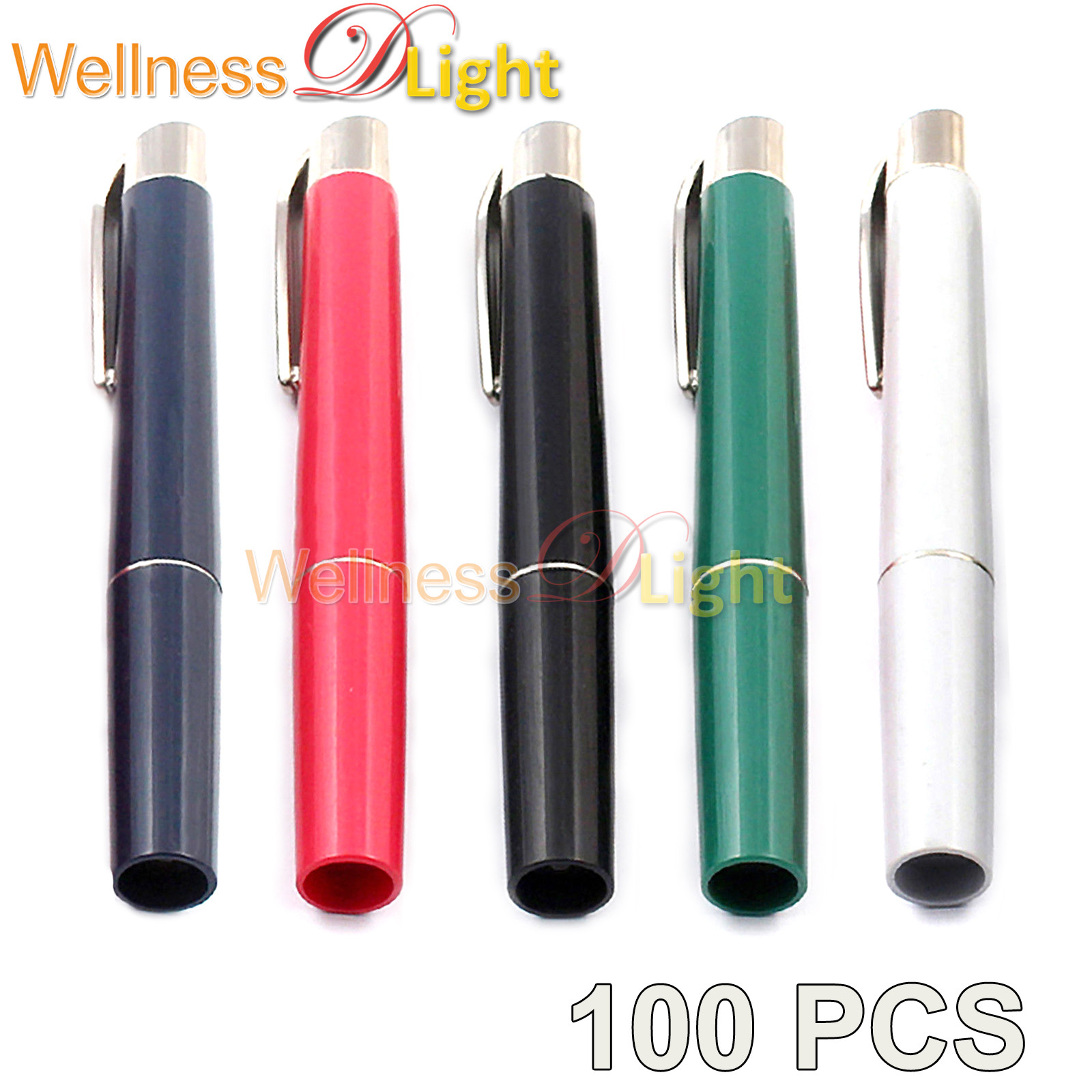 Wdl Assorted Color Ent 100 Pcs Penlights Diagnostic Emergency Medical