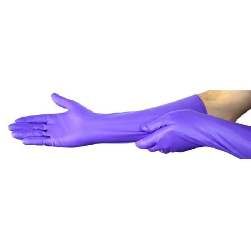 *50-Pairs* Halyard Nitrile-Xtra PF Chemotherapy Exam Glove Purple Sterile 14262