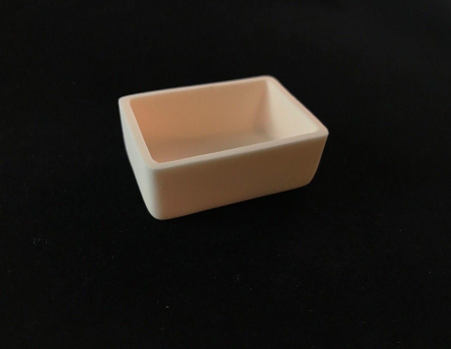 Alumina rectangular crucible, ~27ml, L54mm*W38mm*H20mm, AL-3027
