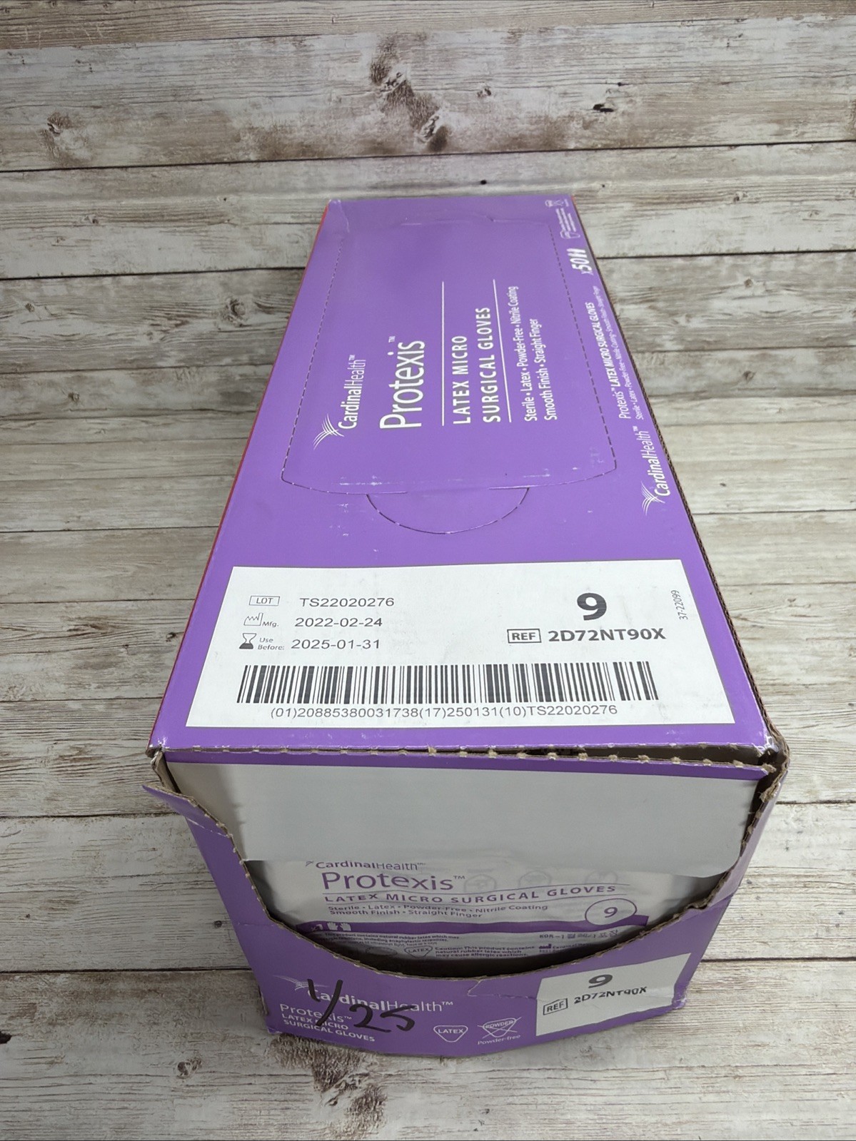 Protexis Latex Micro Surgical Gloves Sterile *50 pr Open Box* Size: 9 *See Date*