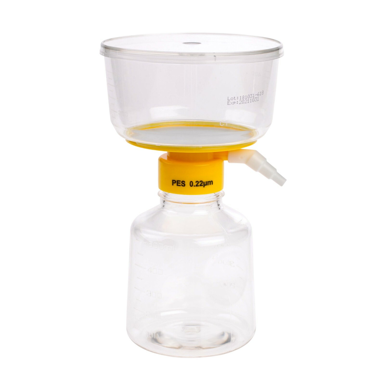 CELLTREAT 500mL Filter System, PES, 0.22, 90mm, 12/Case, Sterile, #229707