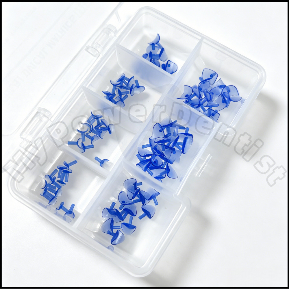 Blue Transparent Dental Cervical Matrix – Composite Gingival Retractor Matrices