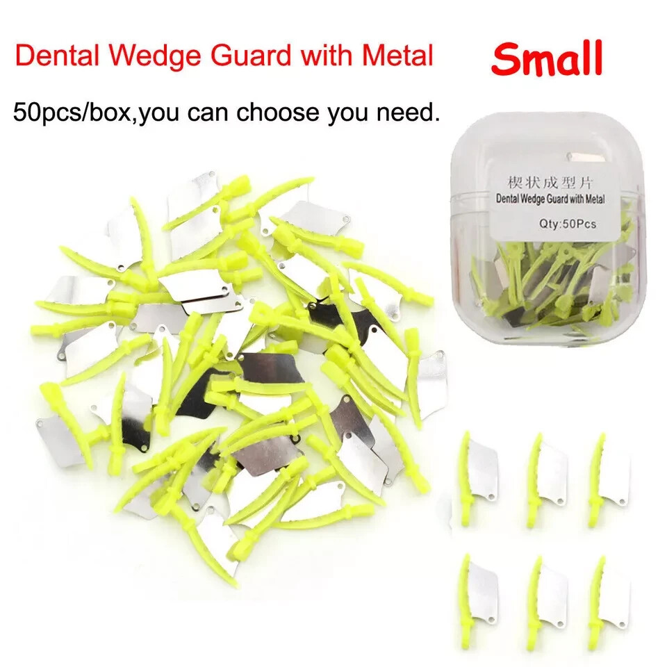 50Pcs/Box Dental Matrix Fender Wedges Tooth Interproximal Diastema Wedge Guard
