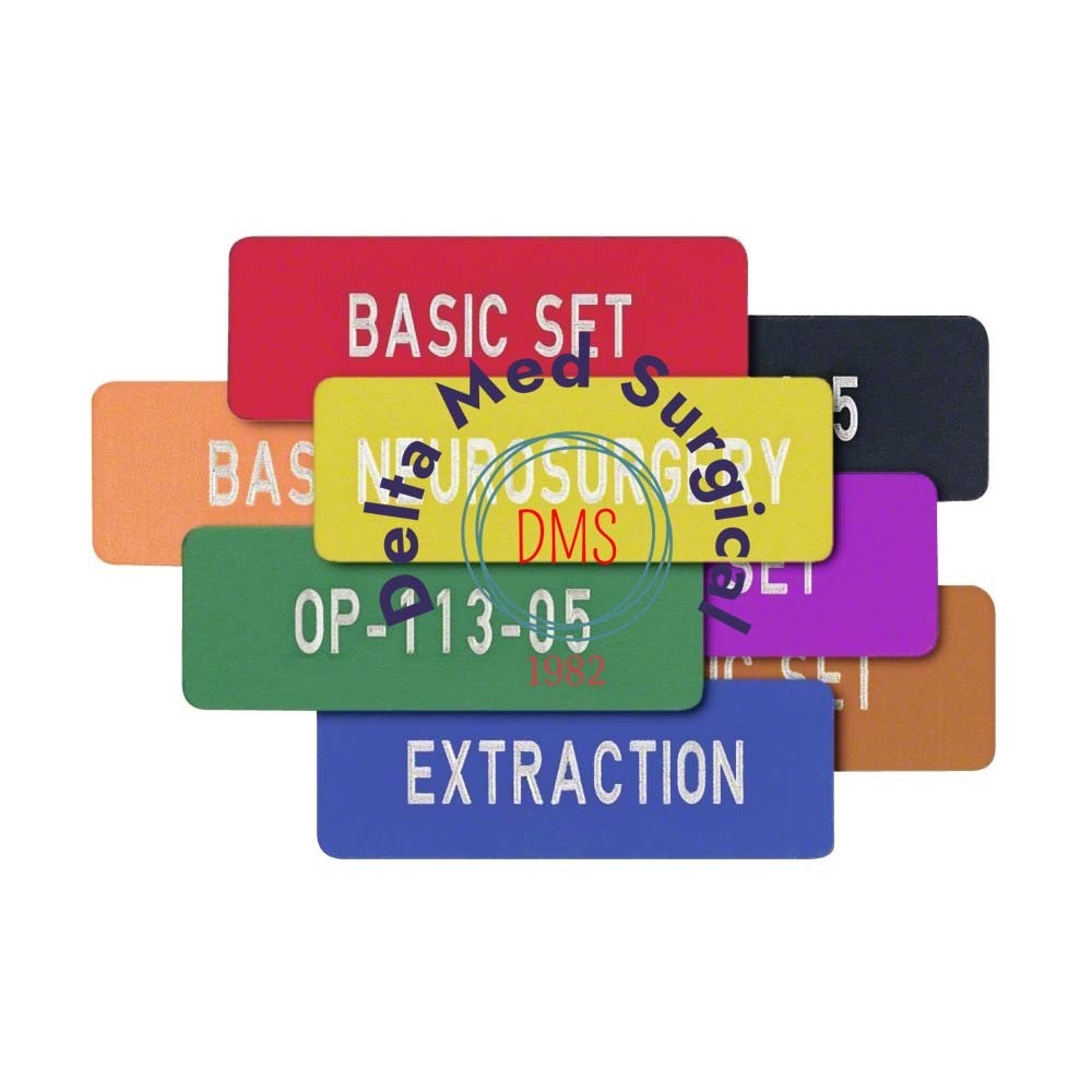 Aluminium Identification Labels for Rigid Sterilization Containers | Pack of 50