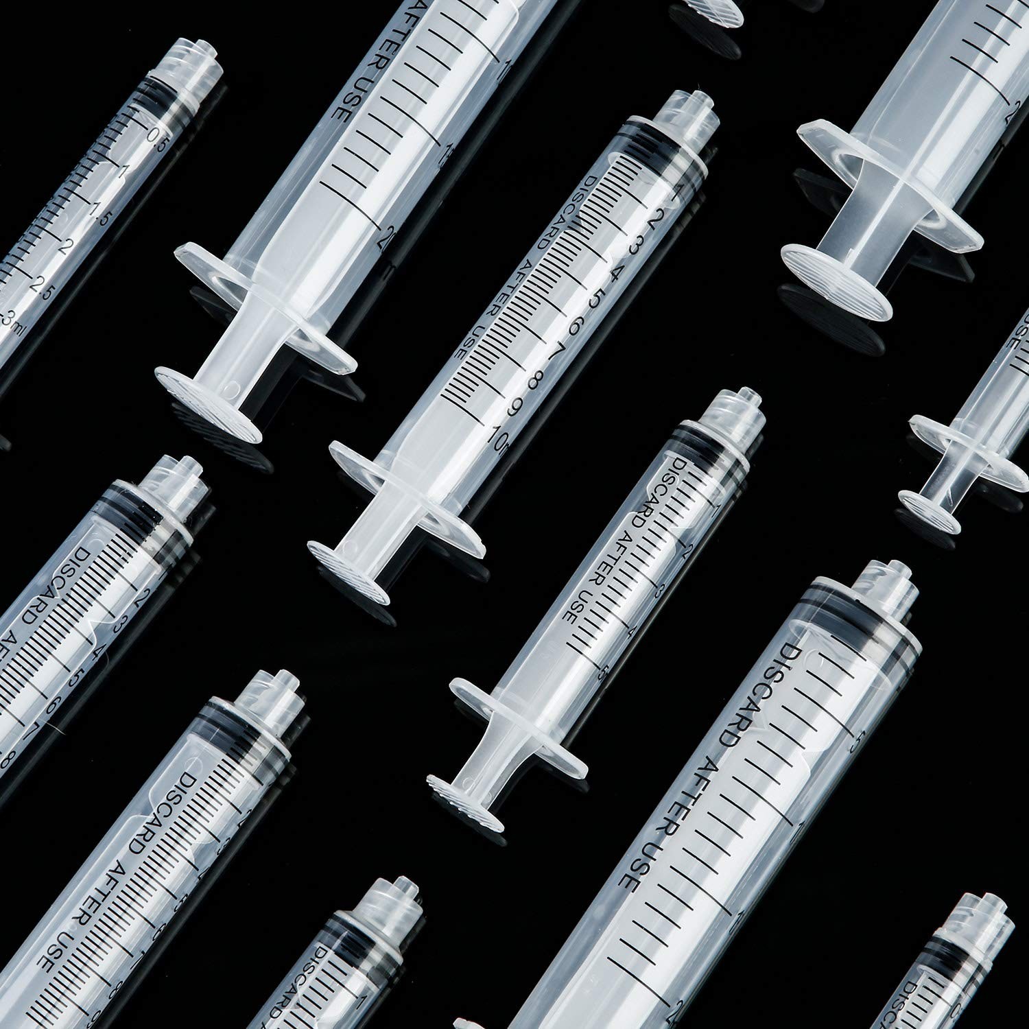 20 Pack Syringe without Needle, Plastic Curved Syringes for Epoxy Resin, Craft,