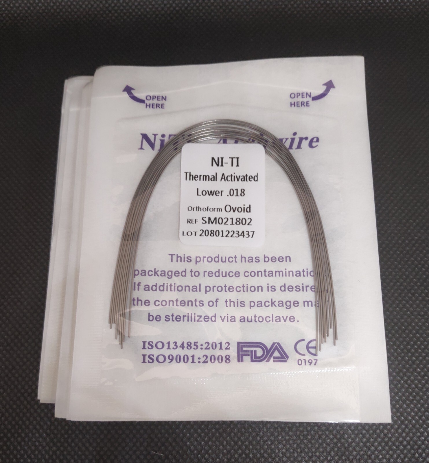 10Pcs Dental Ortho Heat Thermal Activated/Super Niti/Stainless Steel Arch Wires