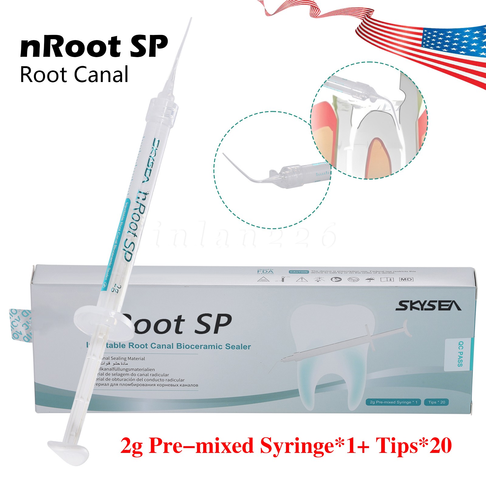 2g SP Dental Injectable Root Canal Bioceramic Sealer Endodontic Sealing Filling
