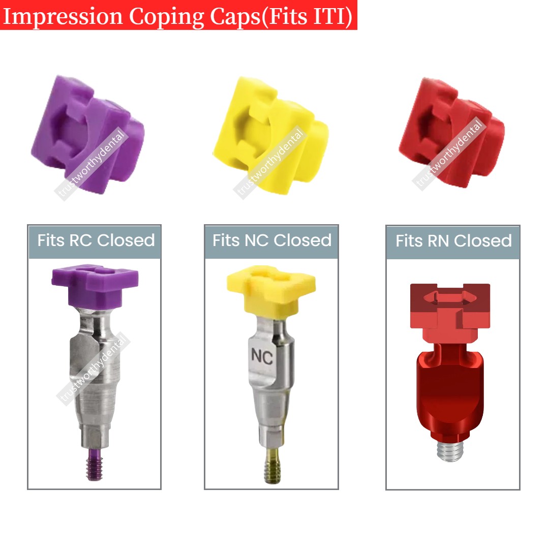 Dental ITI Snap Caps Closed Tray RC NC Impression Transfer Coping Fits Straumann