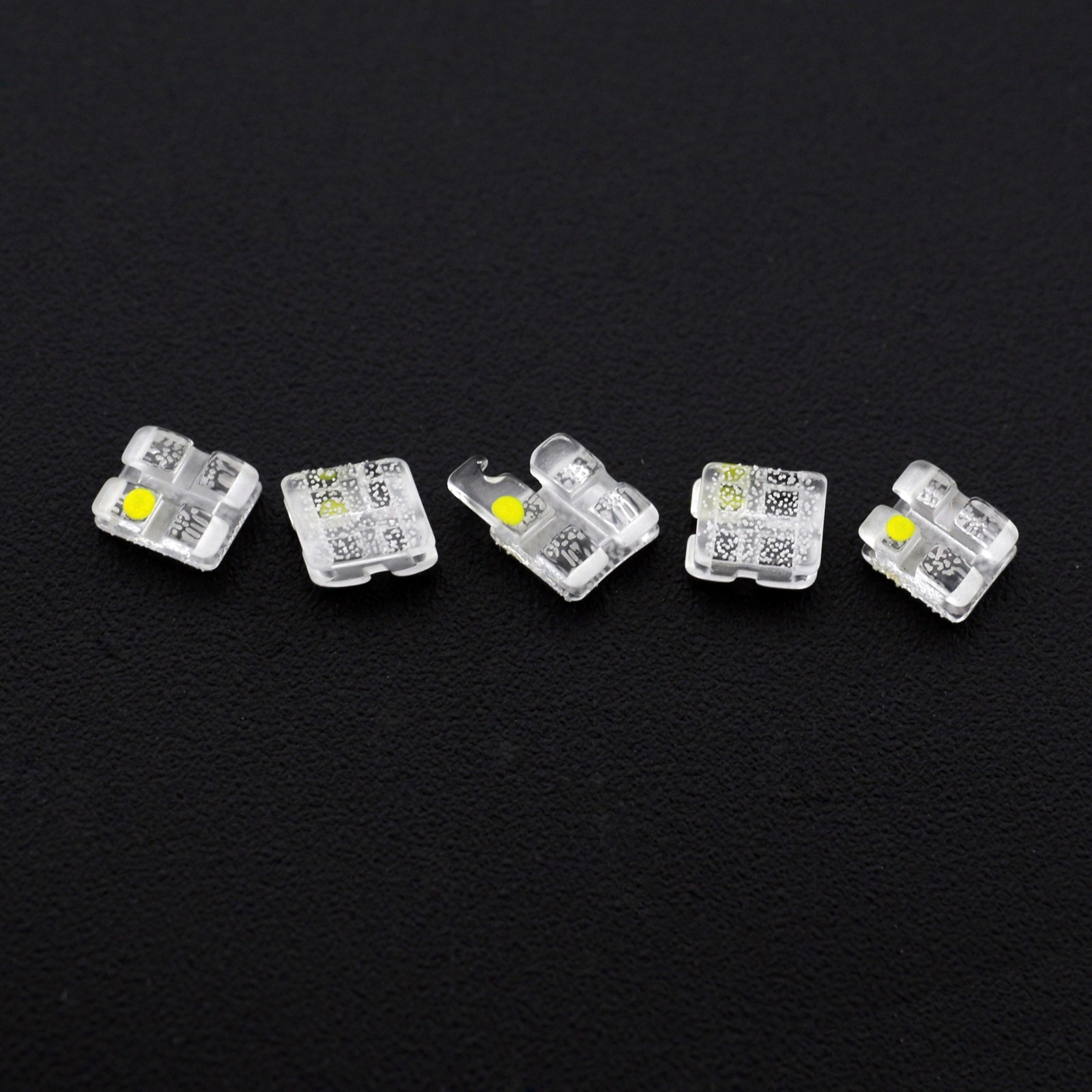 Orthodontic Sapphire Bracket Monocrystalline Aesthetic Brace Roth 022 3w/h Upper