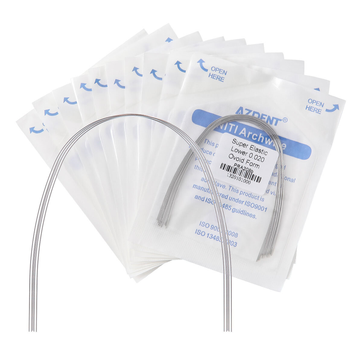 AZDENT Dental Ortho MIM Monoblock Brackets Braces Mini Roth MBT /NiTi Arch Wire