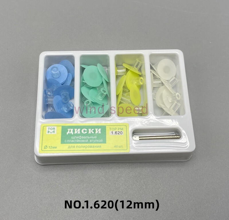 Dental Composite Finishing Polishing Discs assorted kit &Mandrel 8/12mm