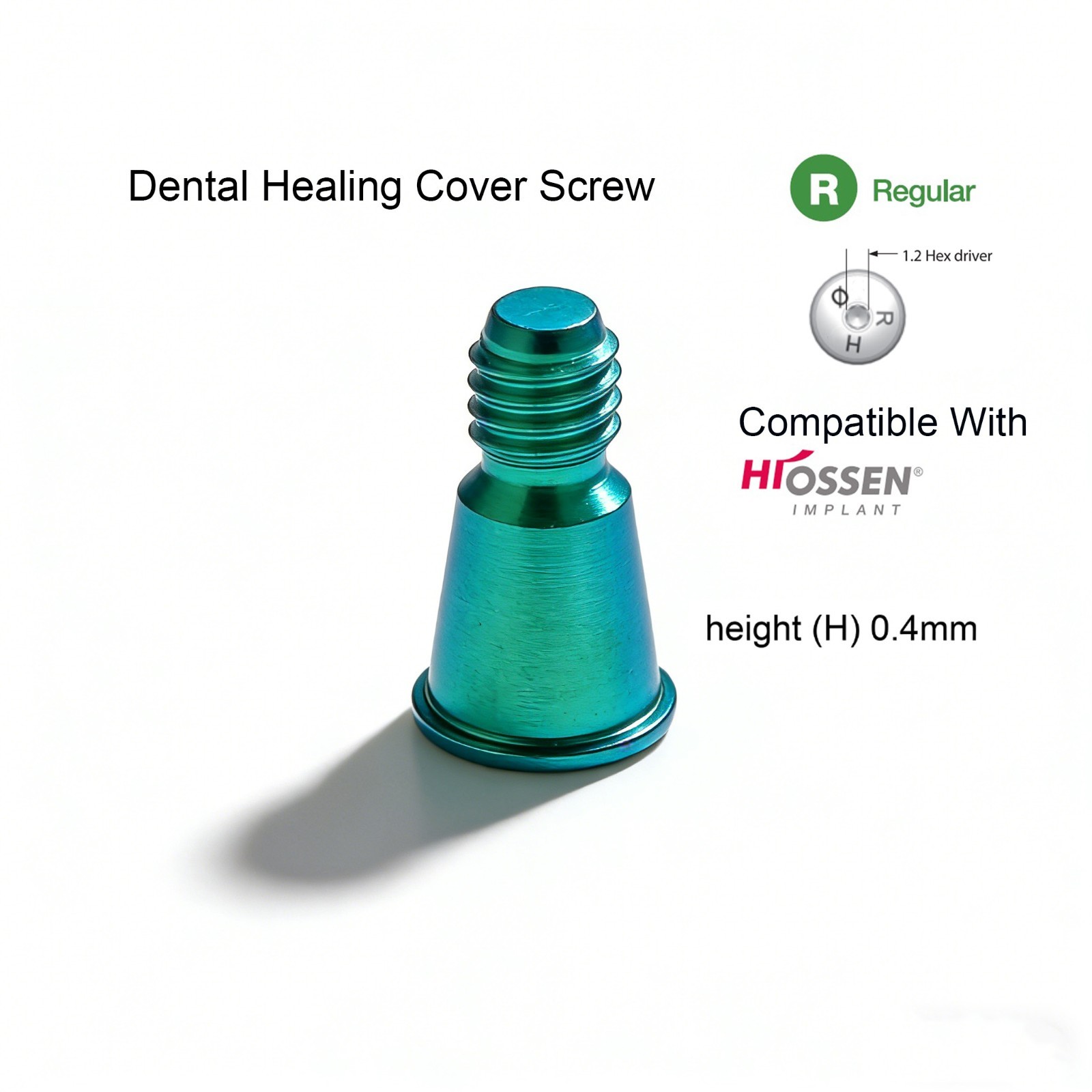 US 5Pcs Dental Osstem Hiossen Healing Abutment Cover Screw Mini Regular Platform