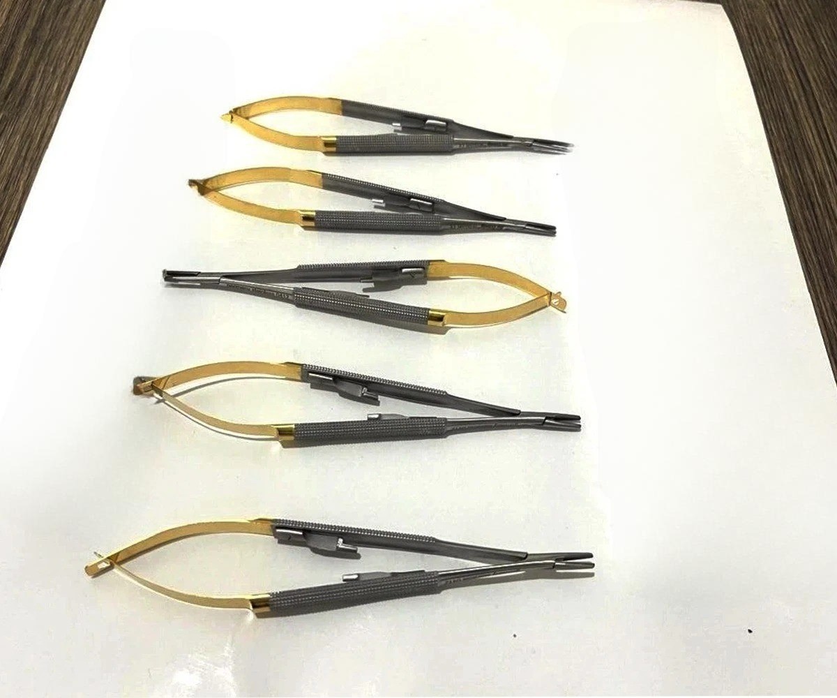 HU FRIEDY 5 Pcs Set Castroviejo straight Needle Holder 5.5″ 14cm NH5020