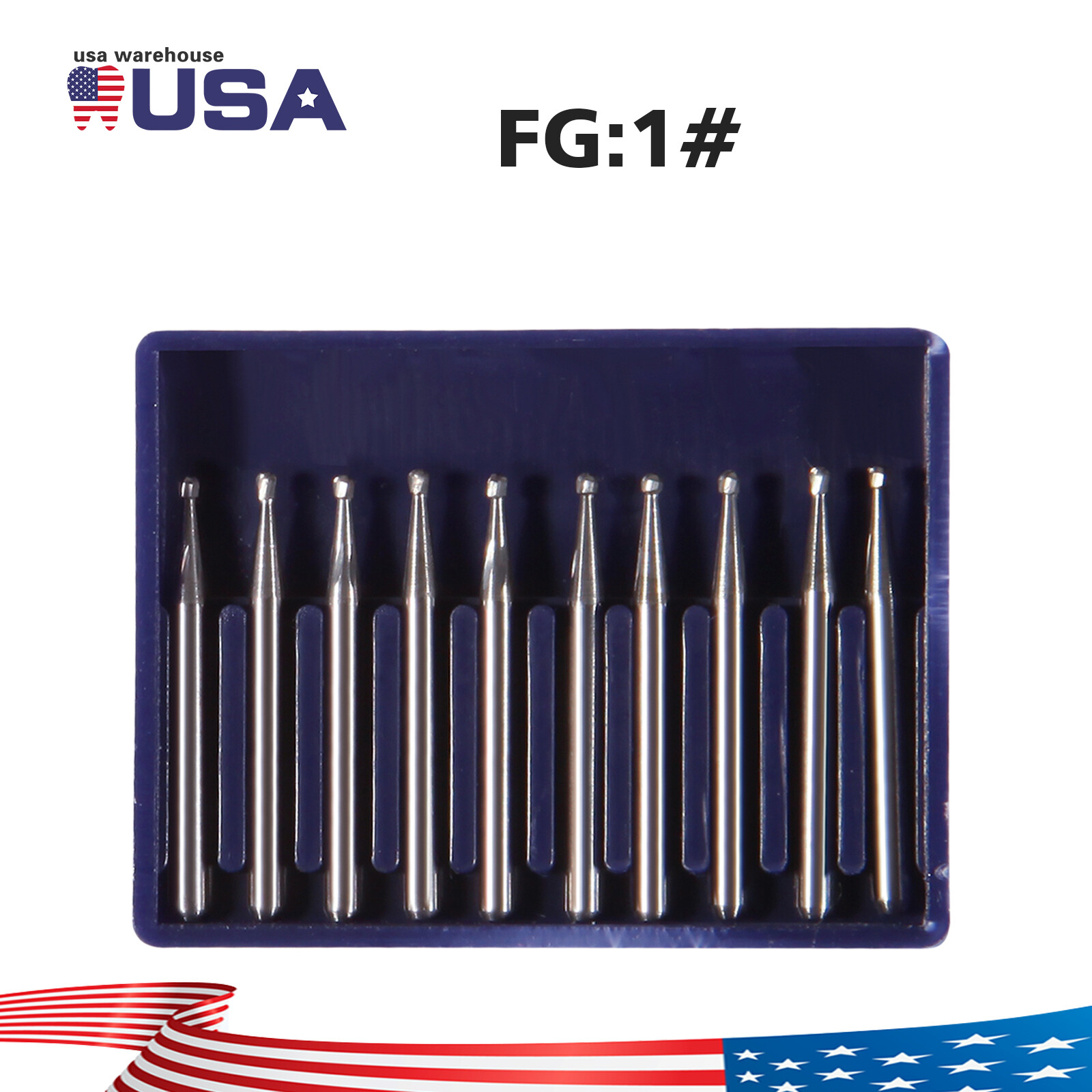 Dental Operative Carbide Burs Friction Grip FG 245 330 557 702 4 6