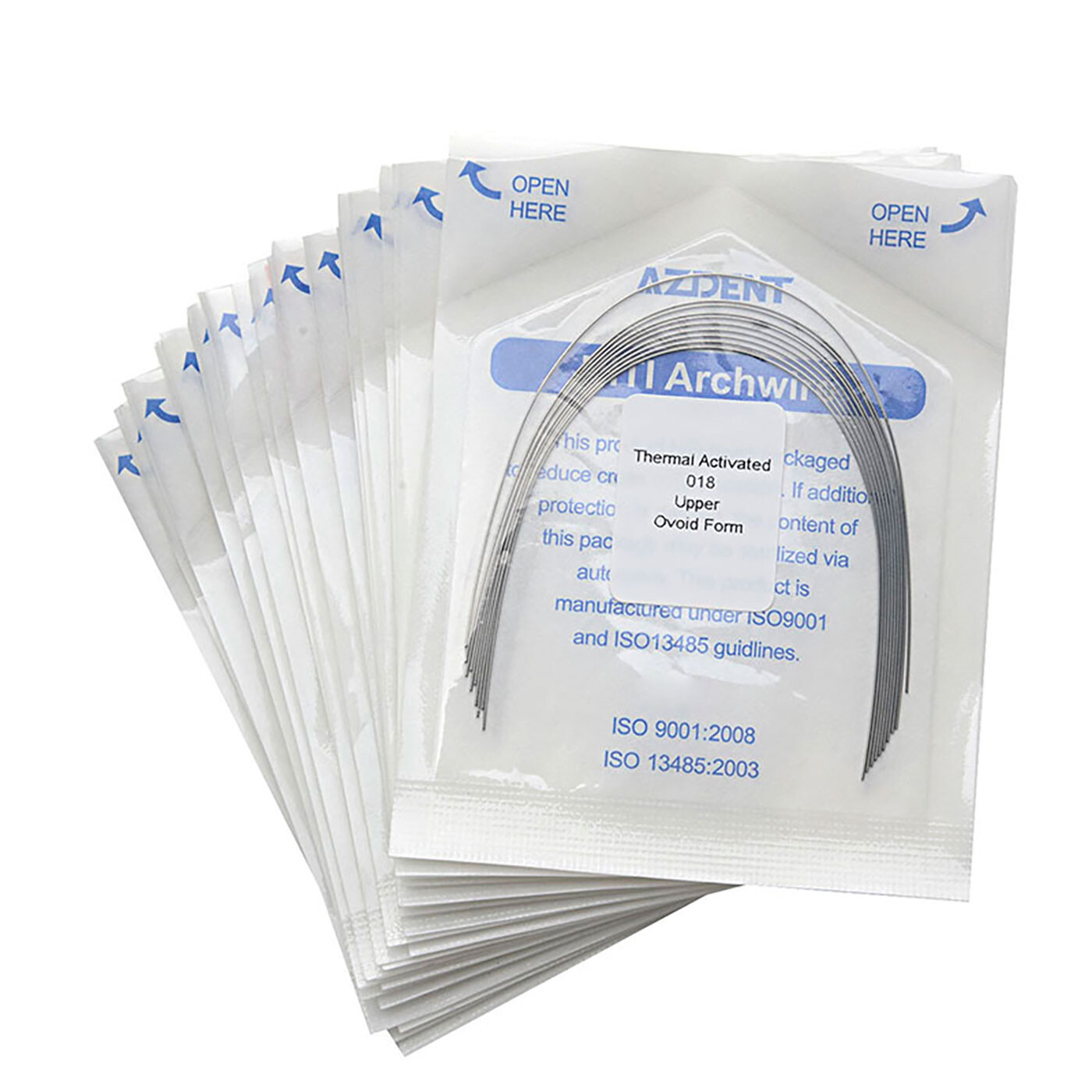 Dental Ortodoncia Niti Térmica activada Arco redondo Alambre Forma natural