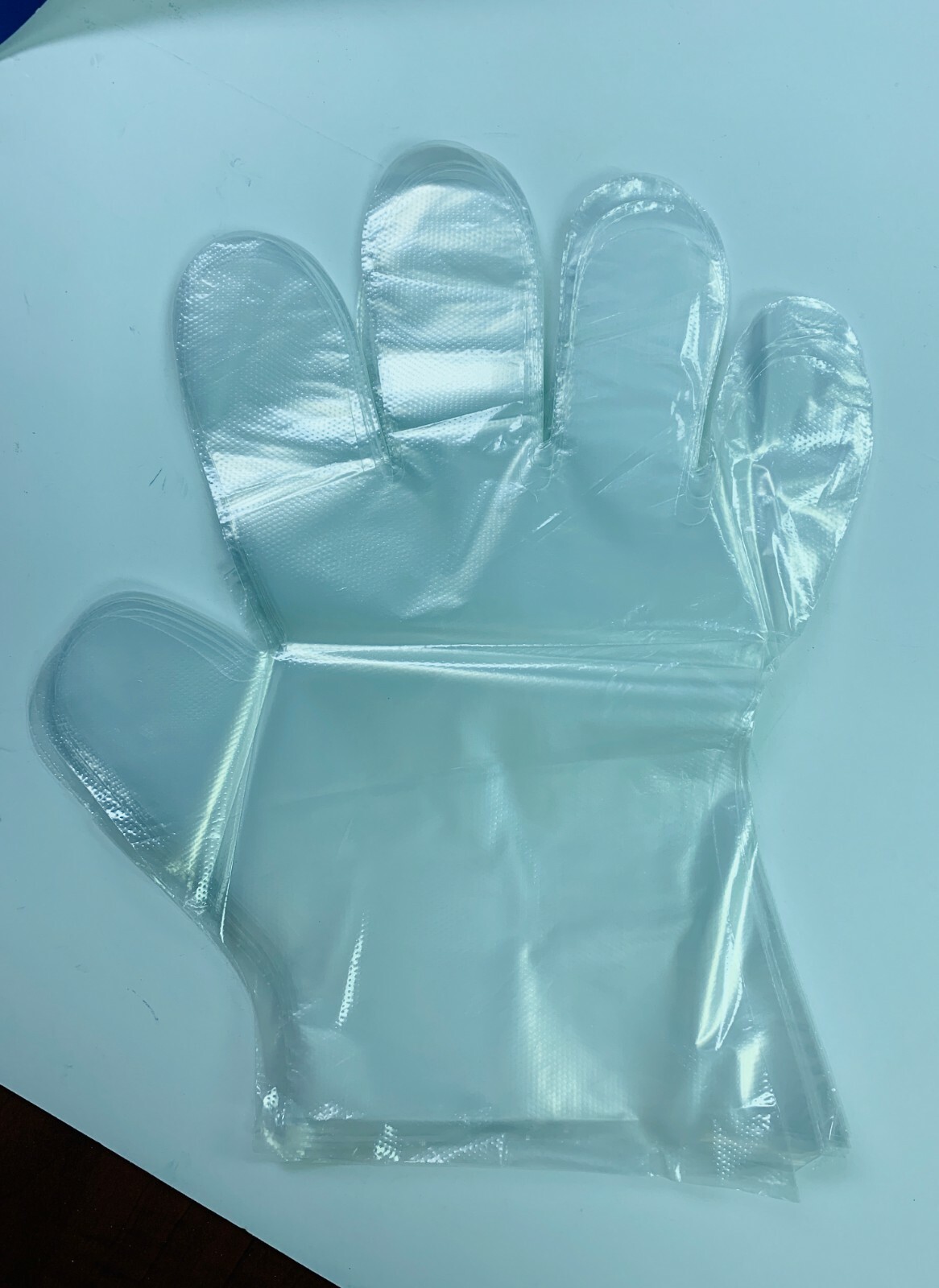 100 PCS A.W.T. Disposable Clear P.E. Gloves, Heavyweight, Large (L), PGH-50