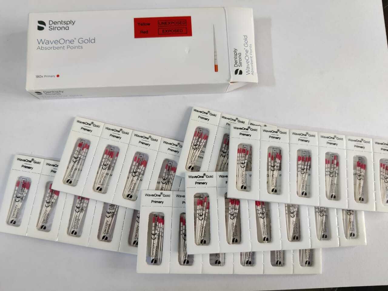 DentSply Sirona WaveOne Gold Puntos de papel absorbentes Endodoncia dental Wave