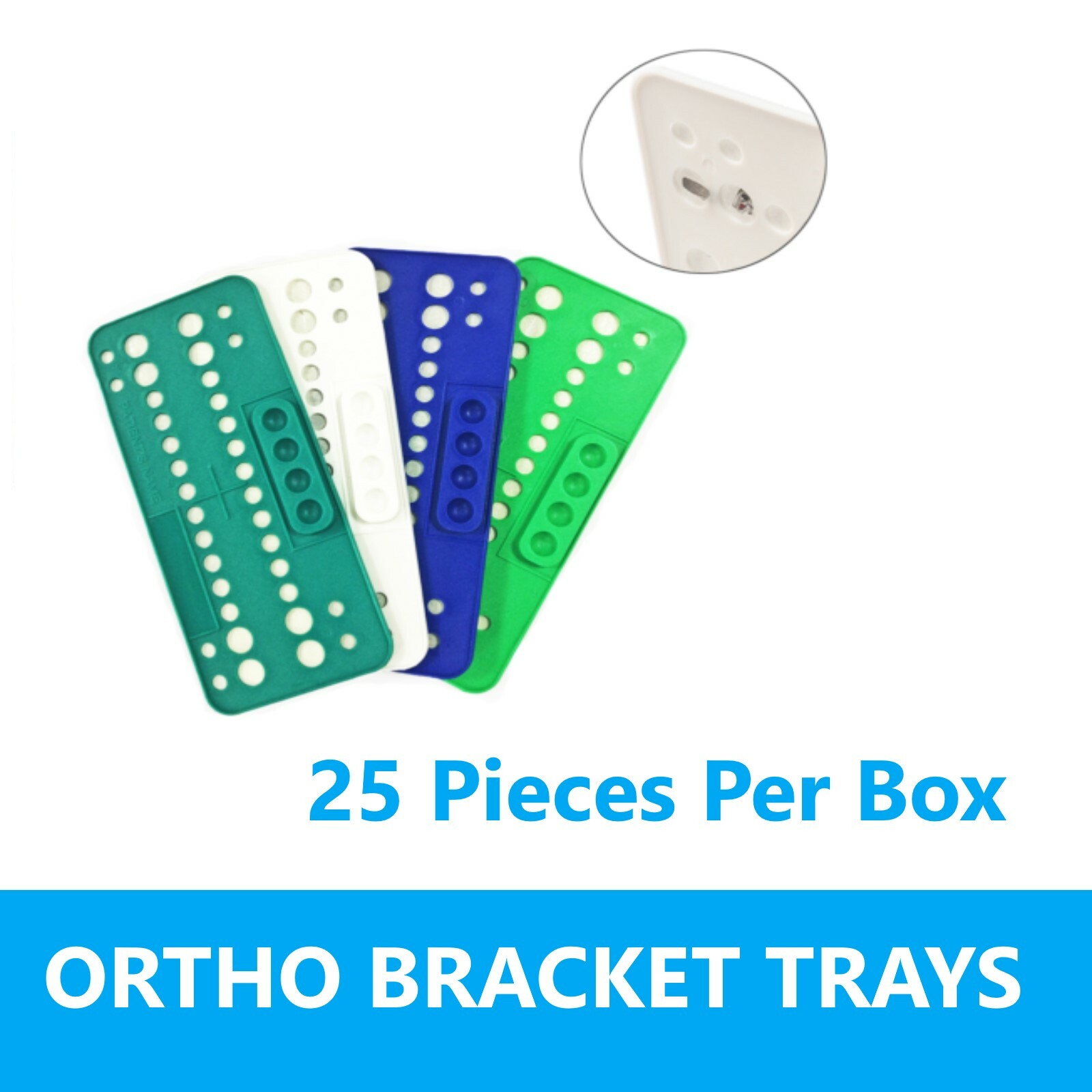 Dental Ortho Bracket Trays 25 pcs Ortho Bracket Trays – Choose Colors