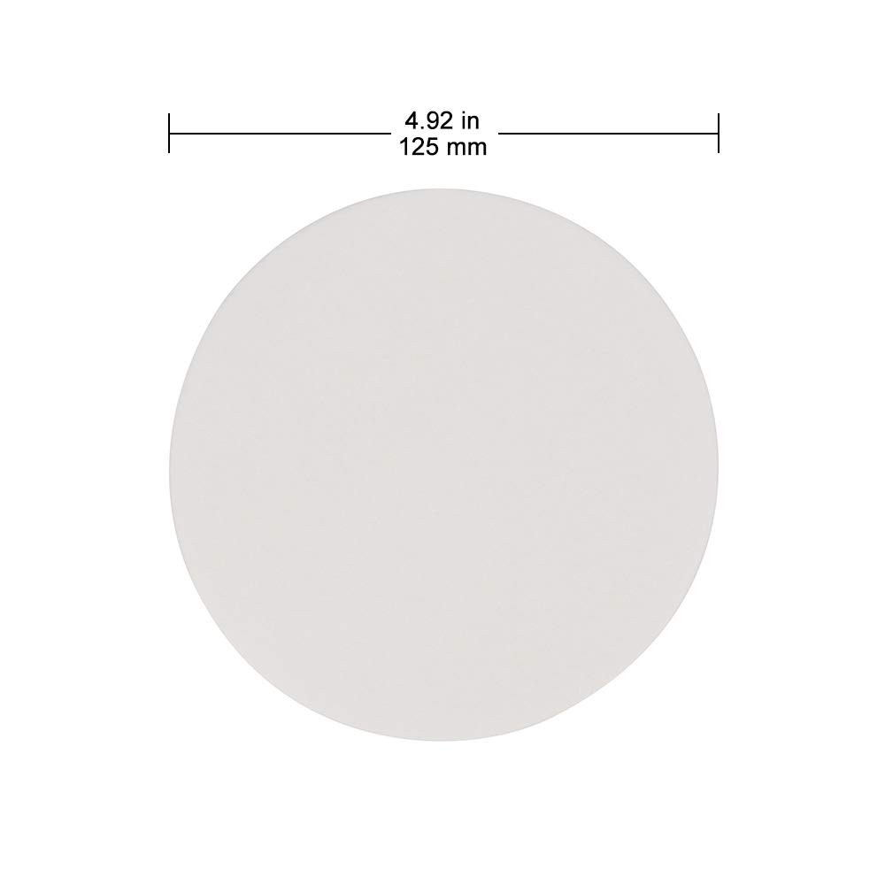 Quantitative Filter Paper Circles 125mm 15-20 Micron Cellulose Pack of 100