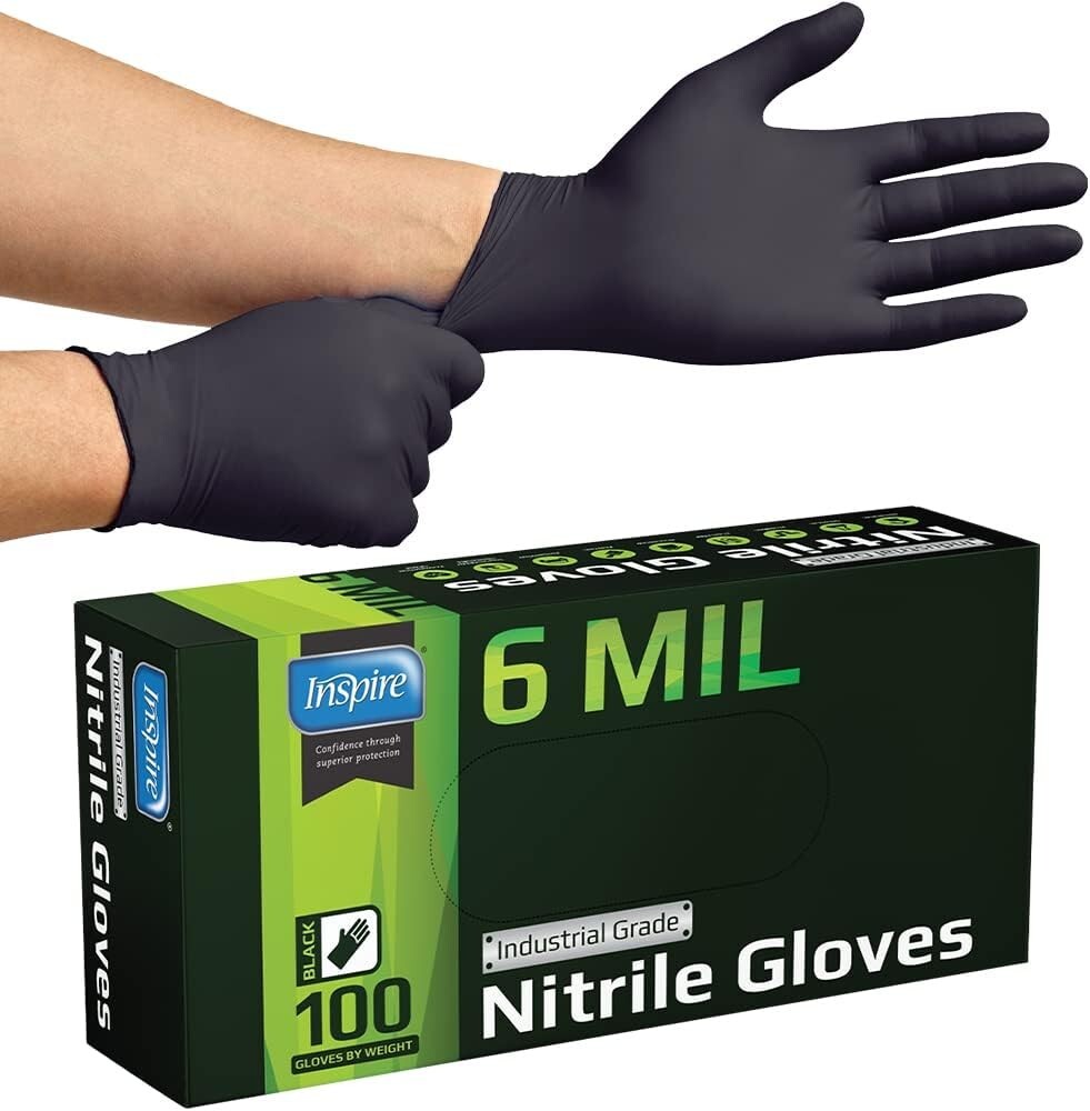 Puncture Resistant 6 Mil Nitrile Gloves – Safe for Medical, Industrial & Kitchen