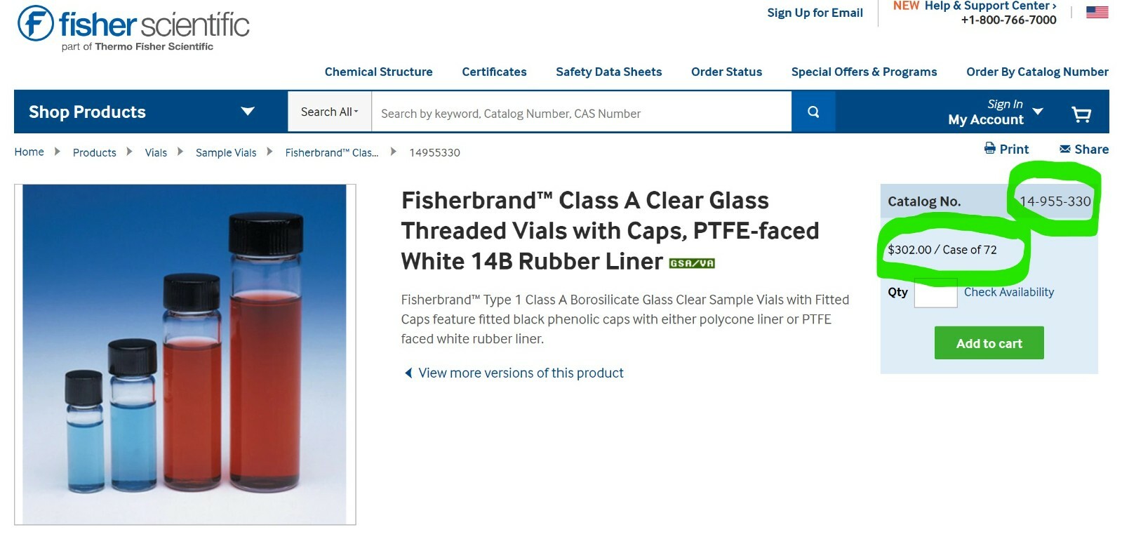 20ml Clear Borosilicate Sample Vials with Black Phenolic Rubber Caps [A8TP]