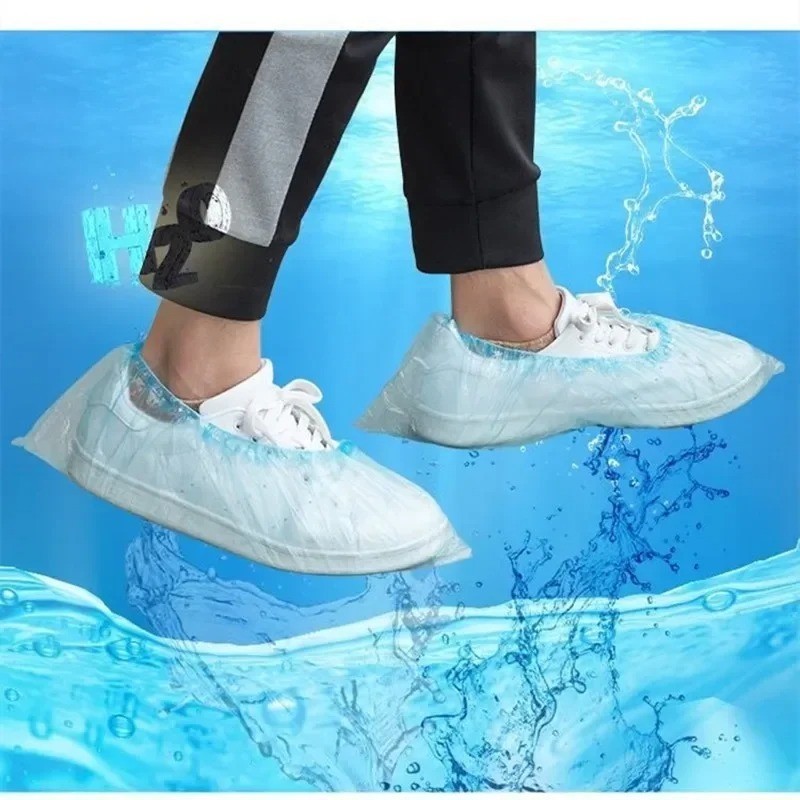 100/PCS Disposable Shoe Covers Non Slip Boot Covers Floor Protection