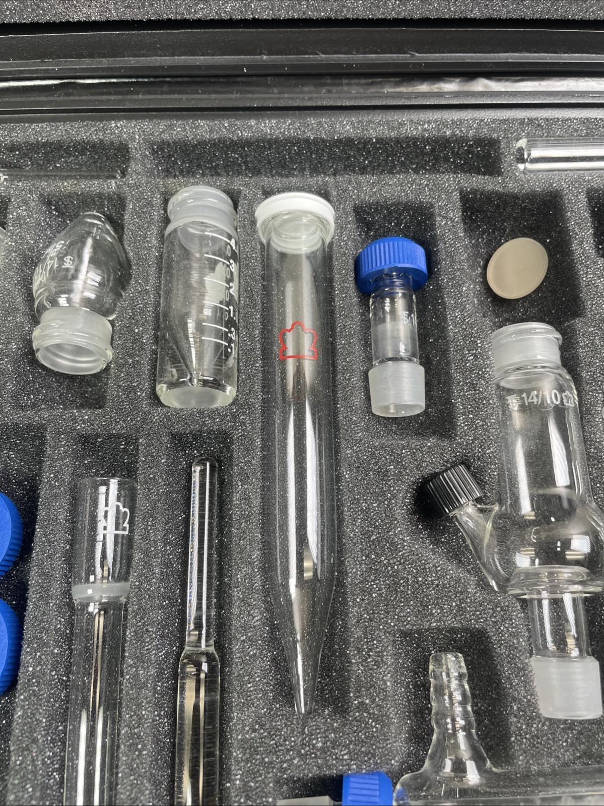 USED Kontes Microflex Williamson K-746000-0000 Chemistry Kit 17pc Glass + More 4