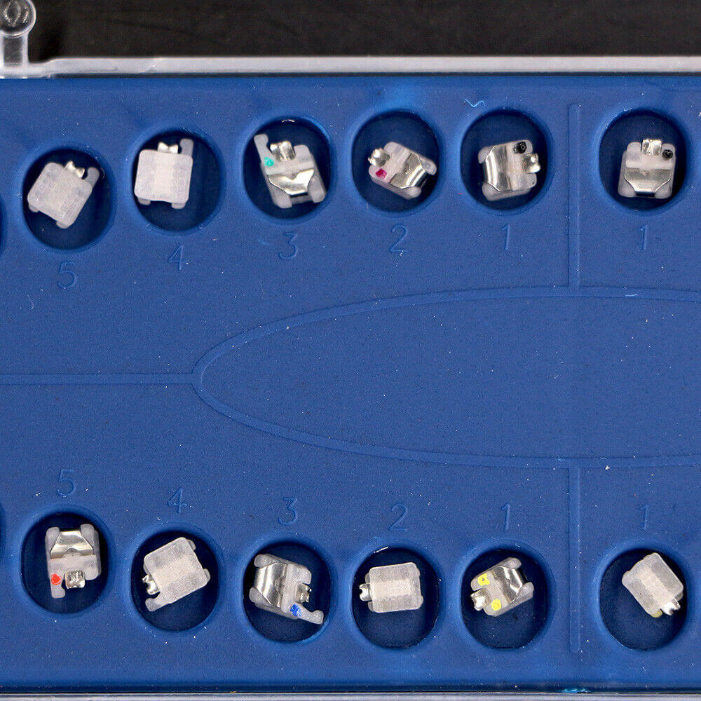 ORMAER Dental Orthodontic Self-ligating Ceramic Bracket Brace Roth 022 Hooks 345