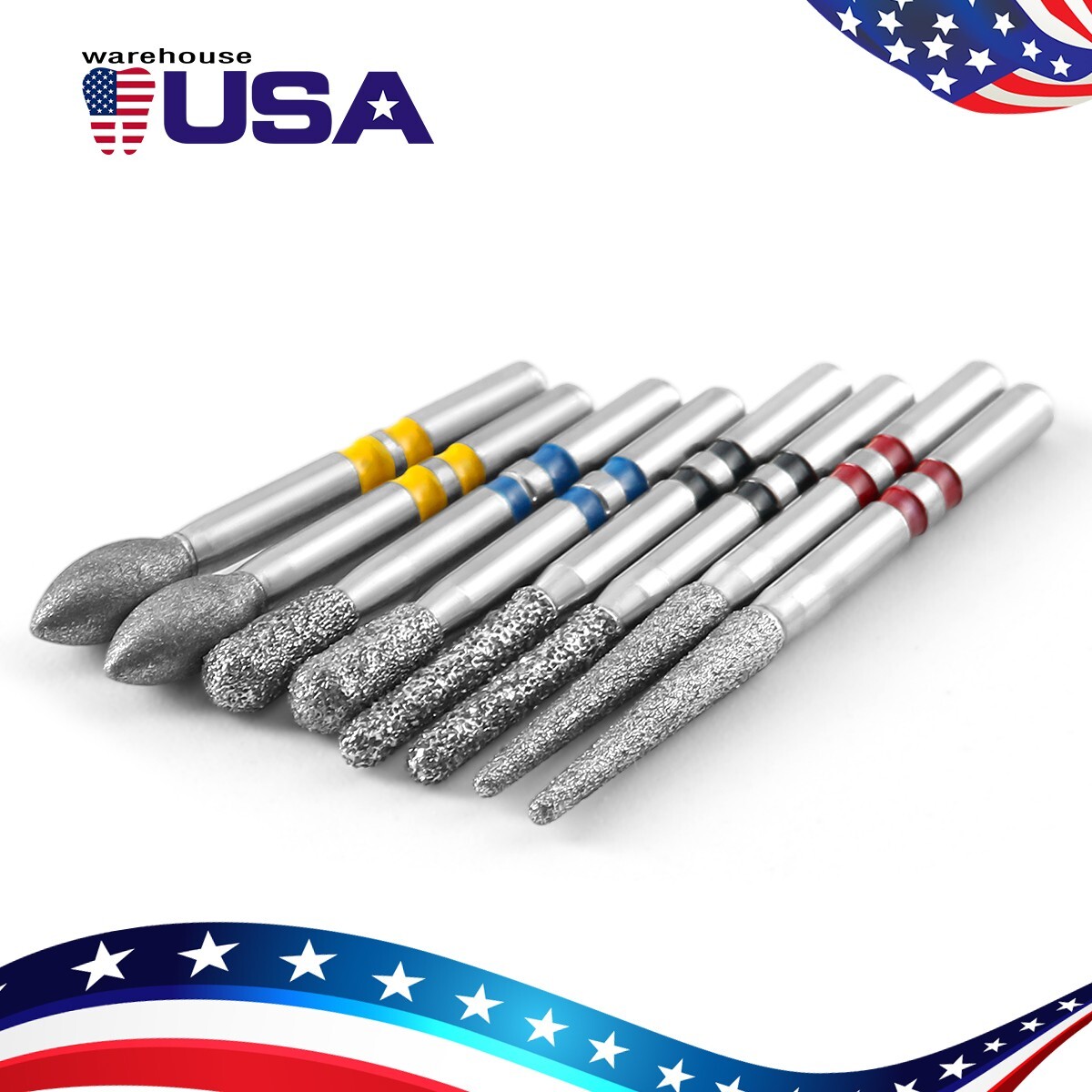 Dental Zirconcut Diamond Bur Cutting Zirconia Ceramic For High Speed Handpiece