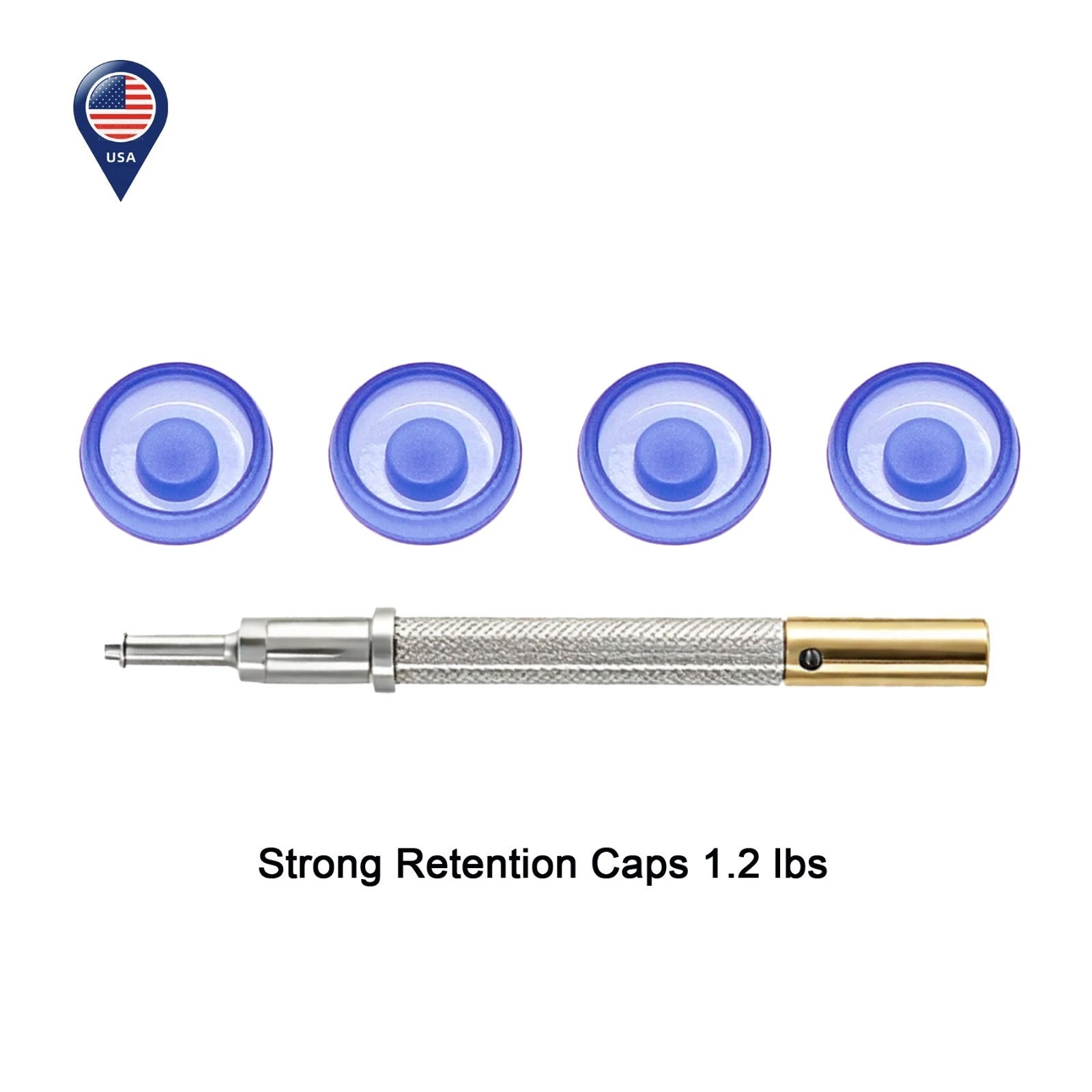 US Locator Retention Cap Overdenture Inserts Blue 1.2lbs 4/8Pcs