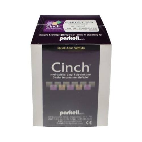 Parkell S461S Cinch Quick Light Body Fast Set VPS Material Split Cartridge 4/Pk