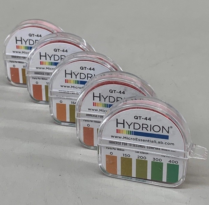 Micro Essential Laboratory QT-44 Hydrion Quat Test Kit Exp 03/01/2027