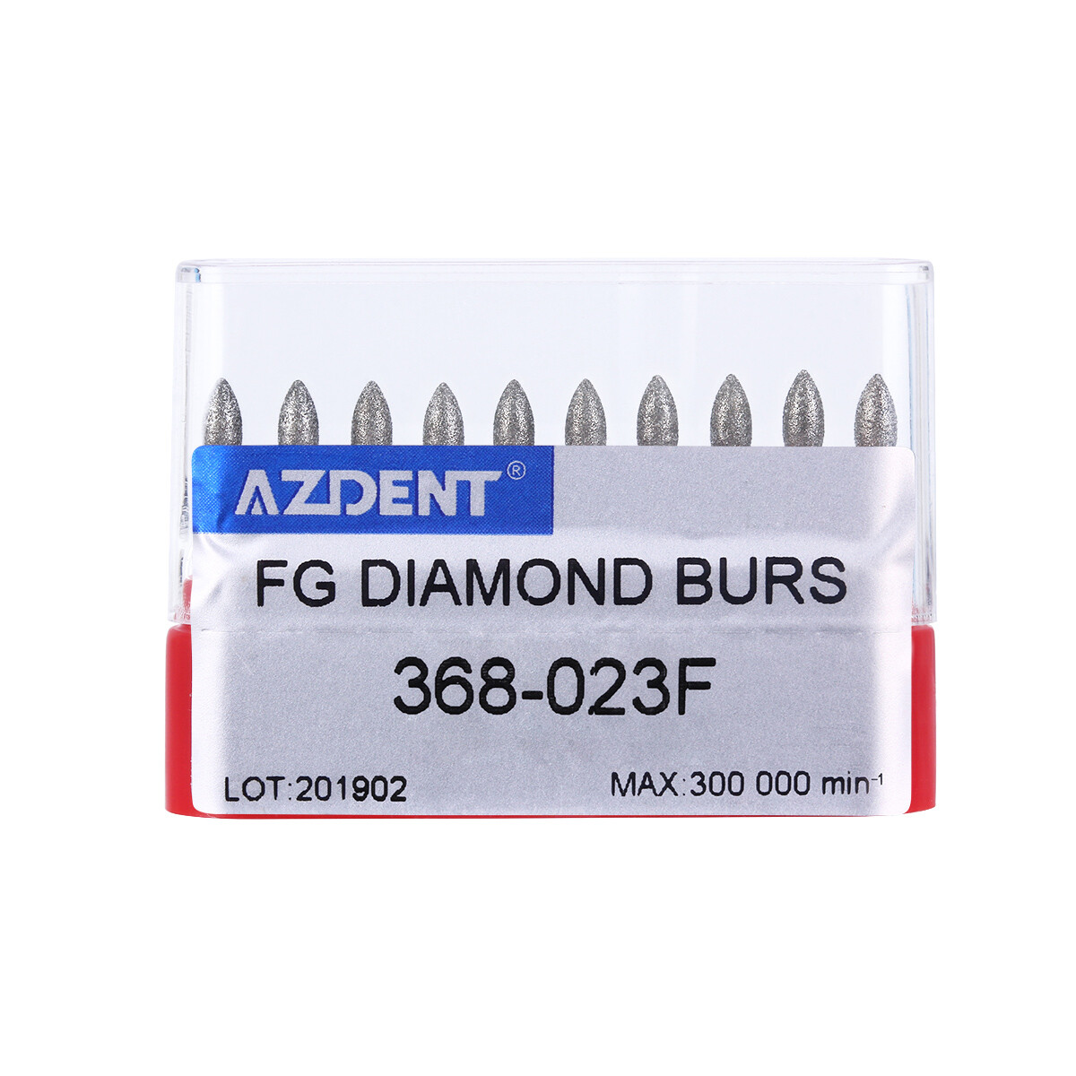 Dental Fine Grit Diamond Burs 379-023F/368-023F Egg Football Shape for Cutting