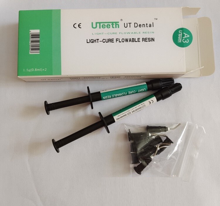 UT Dental Composite Light Cure Flowable Resin Syringes A1-3 Shade Tooth Filling