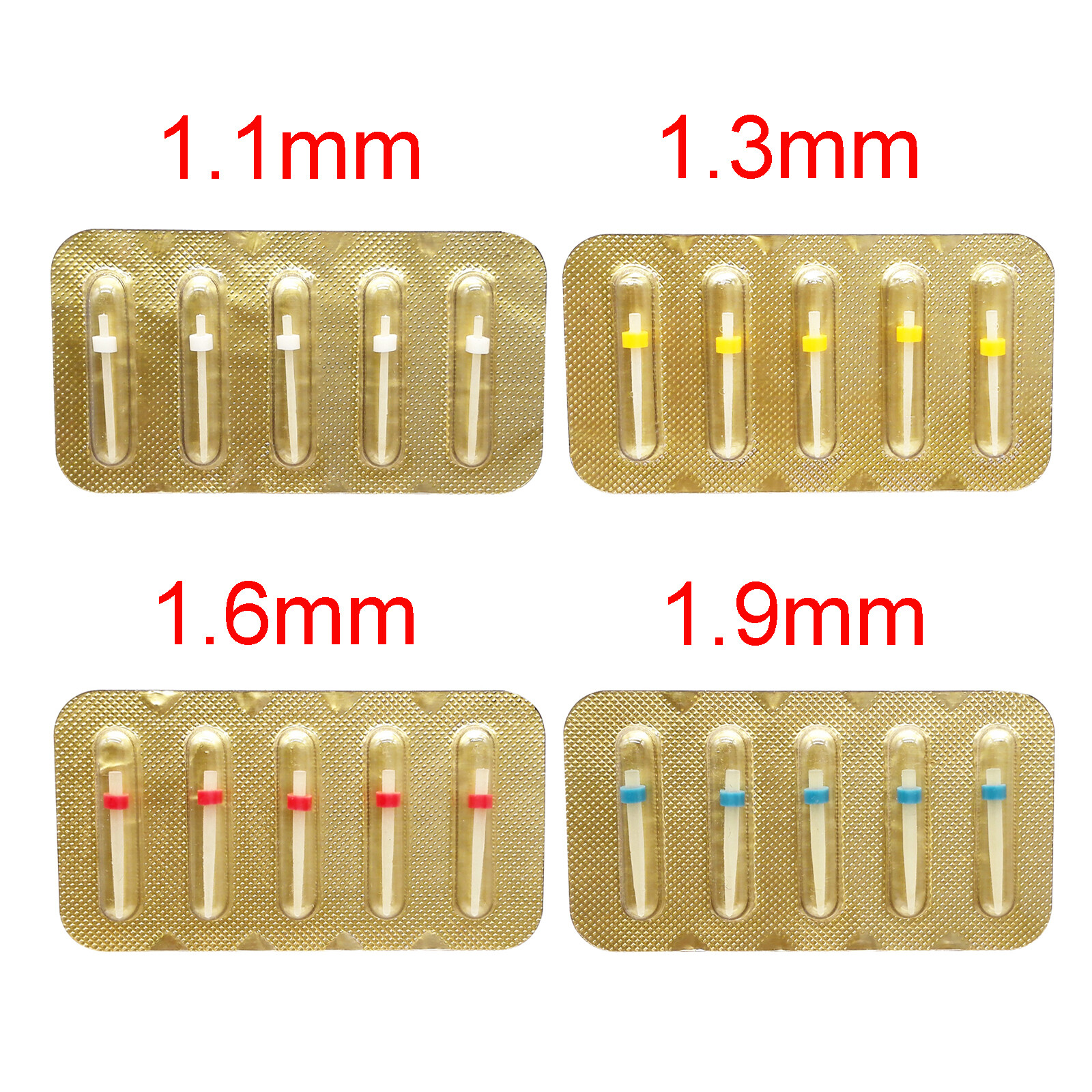 Dental Endodontic Rely X Fiber Post Glass/Post Drills 1.1mm 1.3mm 1.6mm 1.9mm