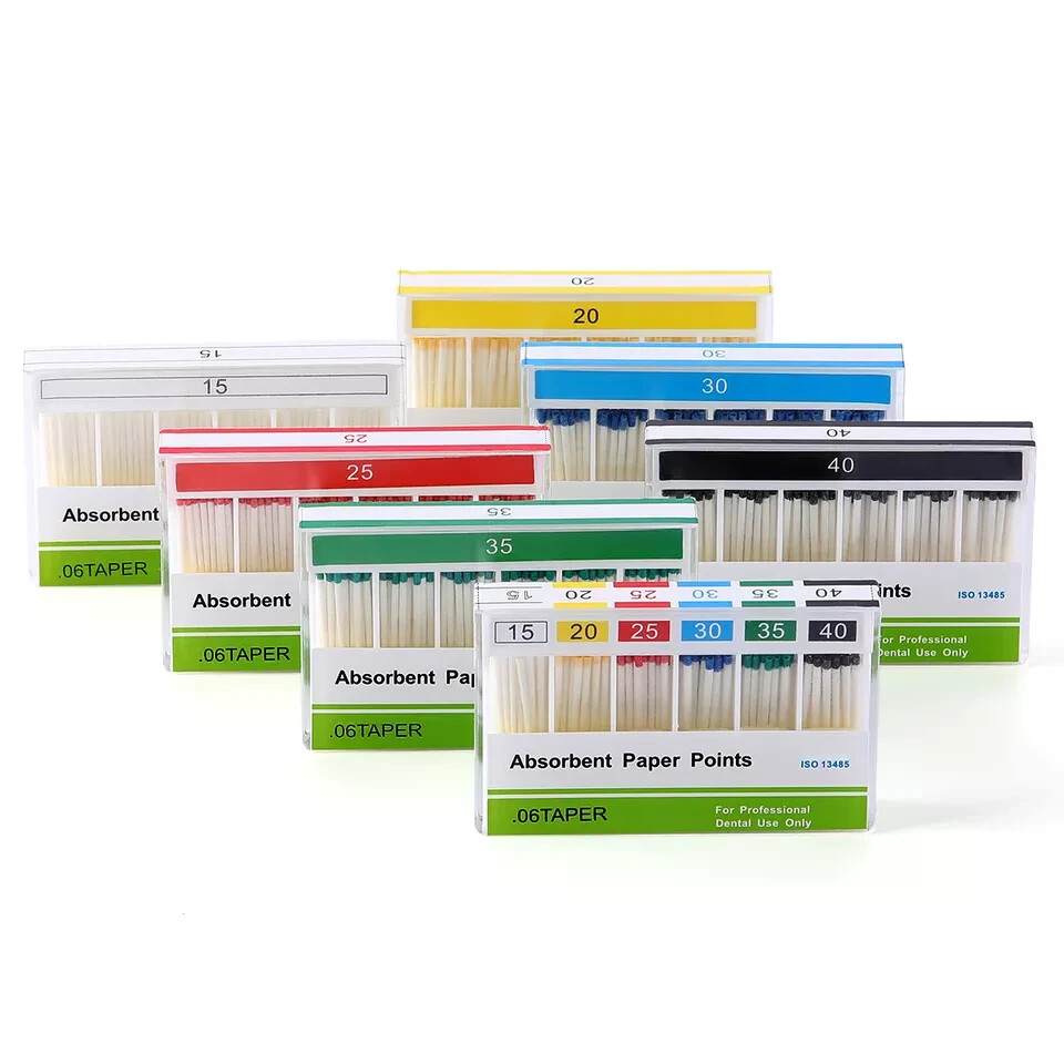 Dental Endo Absorbent Paper Points Endodontic Root Canal Taper 0.02/0.04/0.06