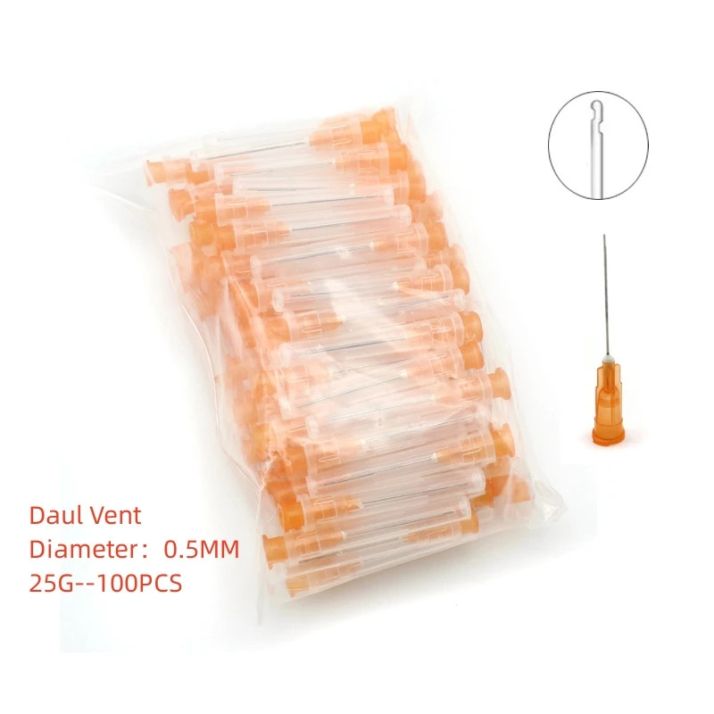 100pcs Disposable Dental Endo Irrigation Needle Tip 25G/27G/30G Syringes Tips