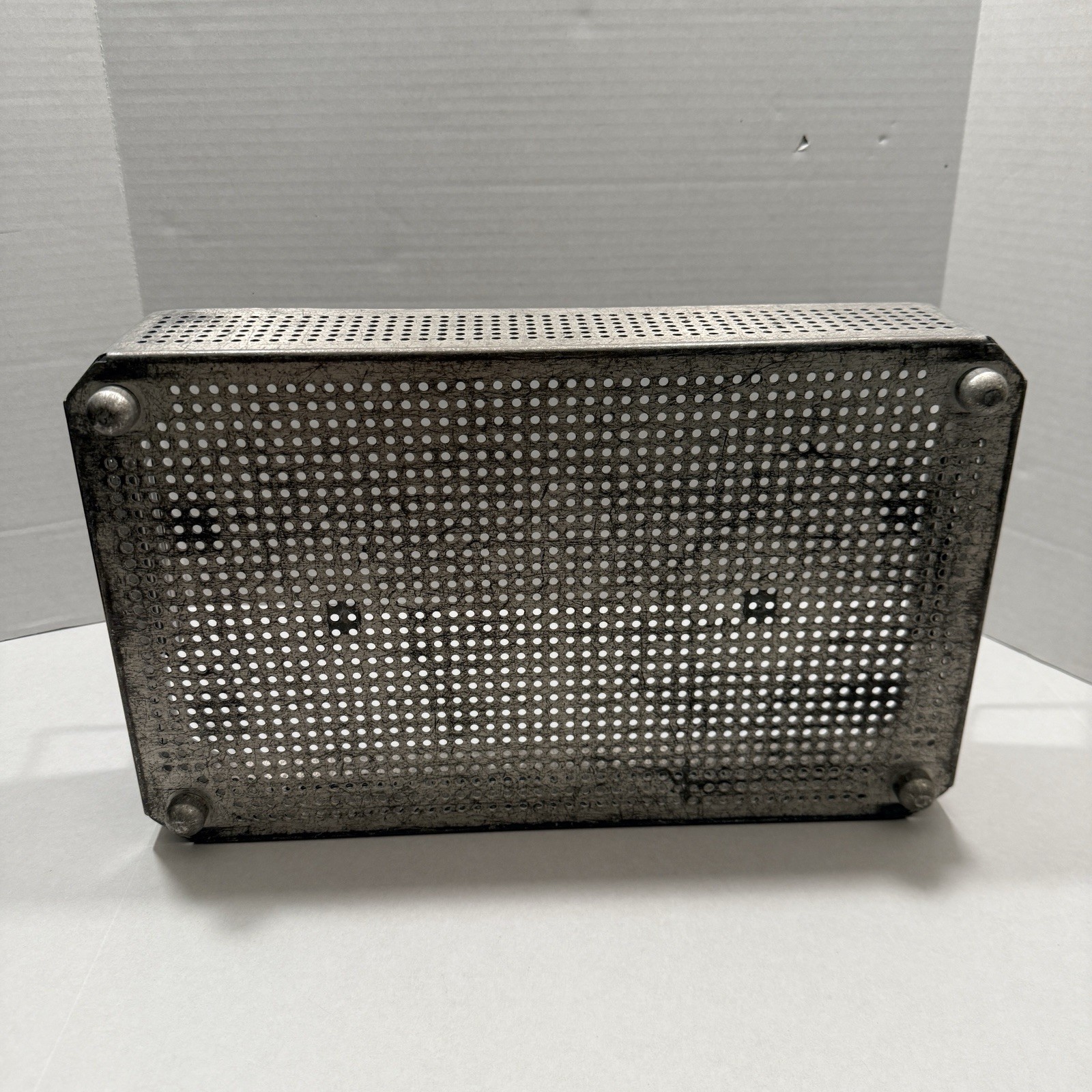 2-Perforated Aluminum Trays w/Handles 15 3/4”X9 1/2” Sterilization Containers