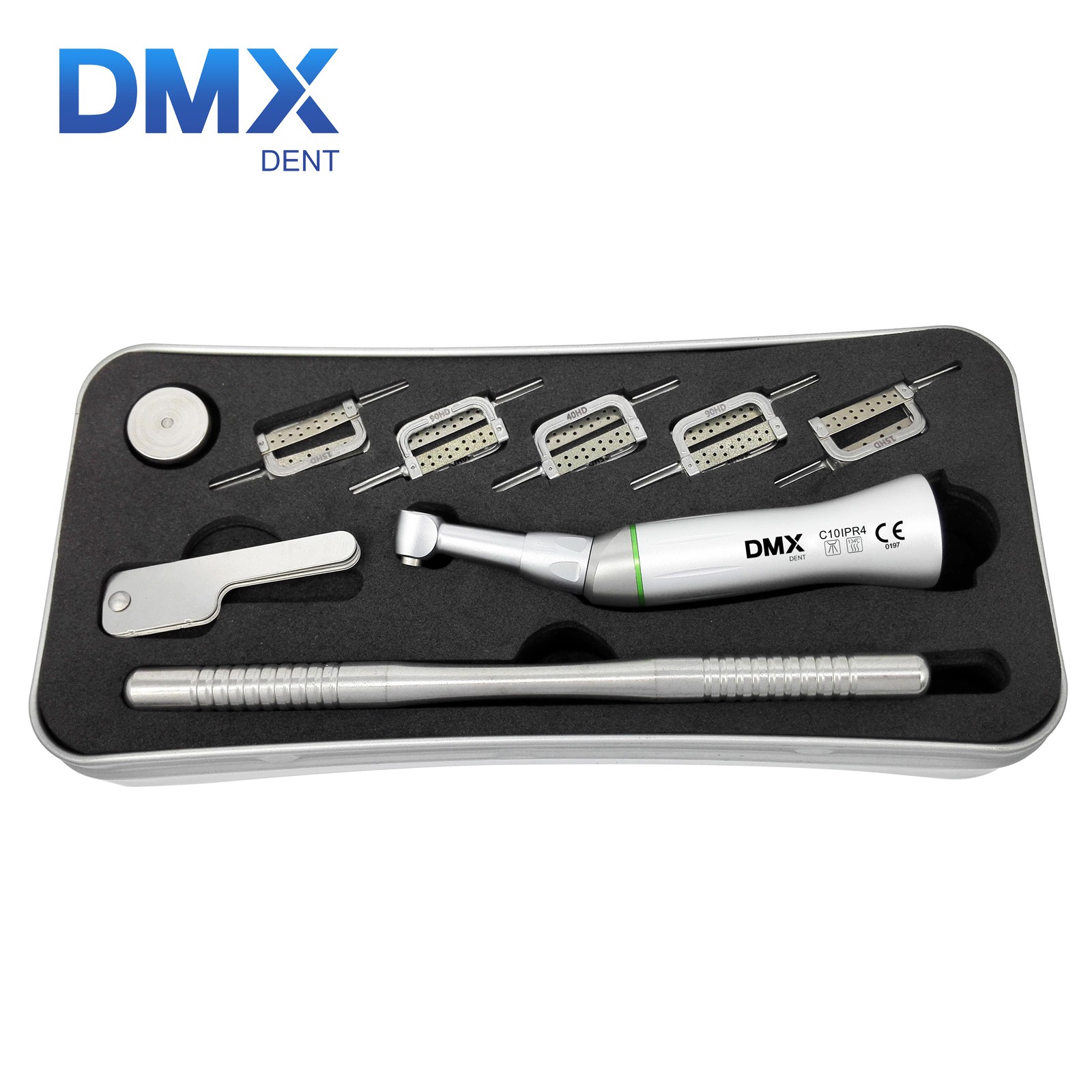 Dental Orthodontic 4:1 Contra Angle Interproximal Enamel Strips Kit EVA IPR