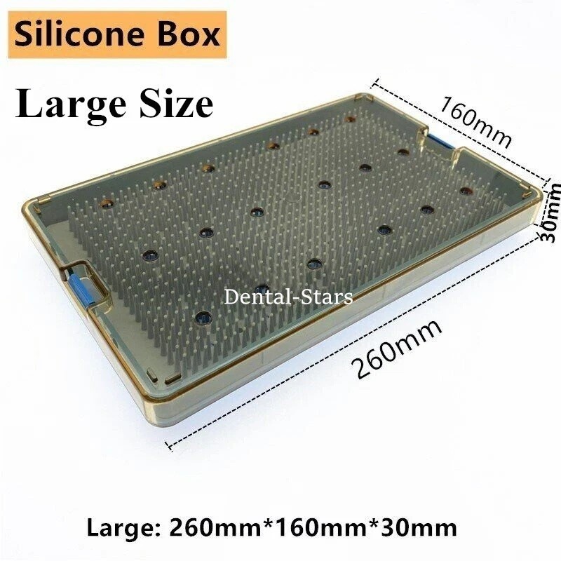 Plastic Sterilization Tray 263 x 160 x23mm Surgical Instruments Disinfection Box
