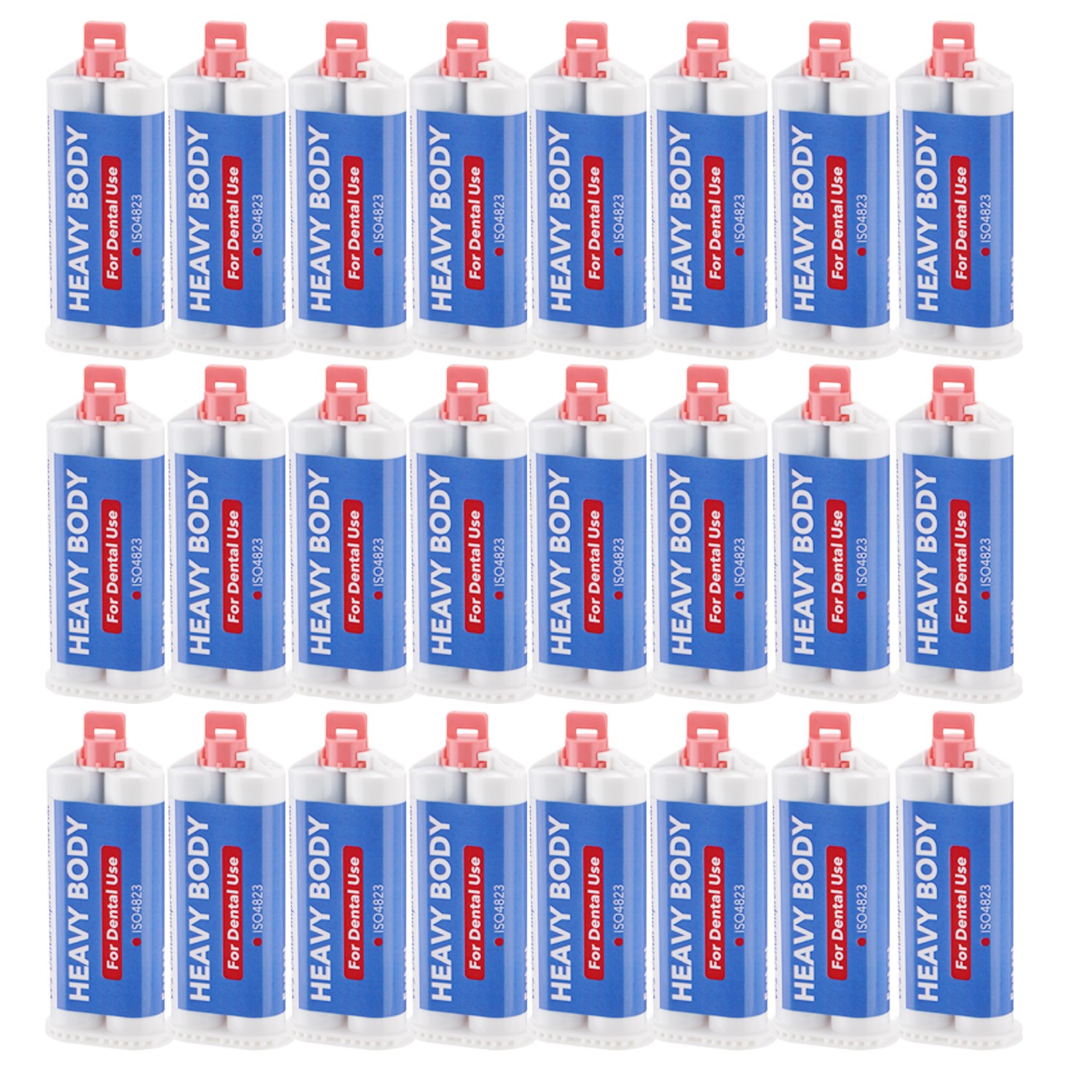 24Pack Heavy Body Fast Rapid Set Impression Material 50mL Cartridges VPS PVS New